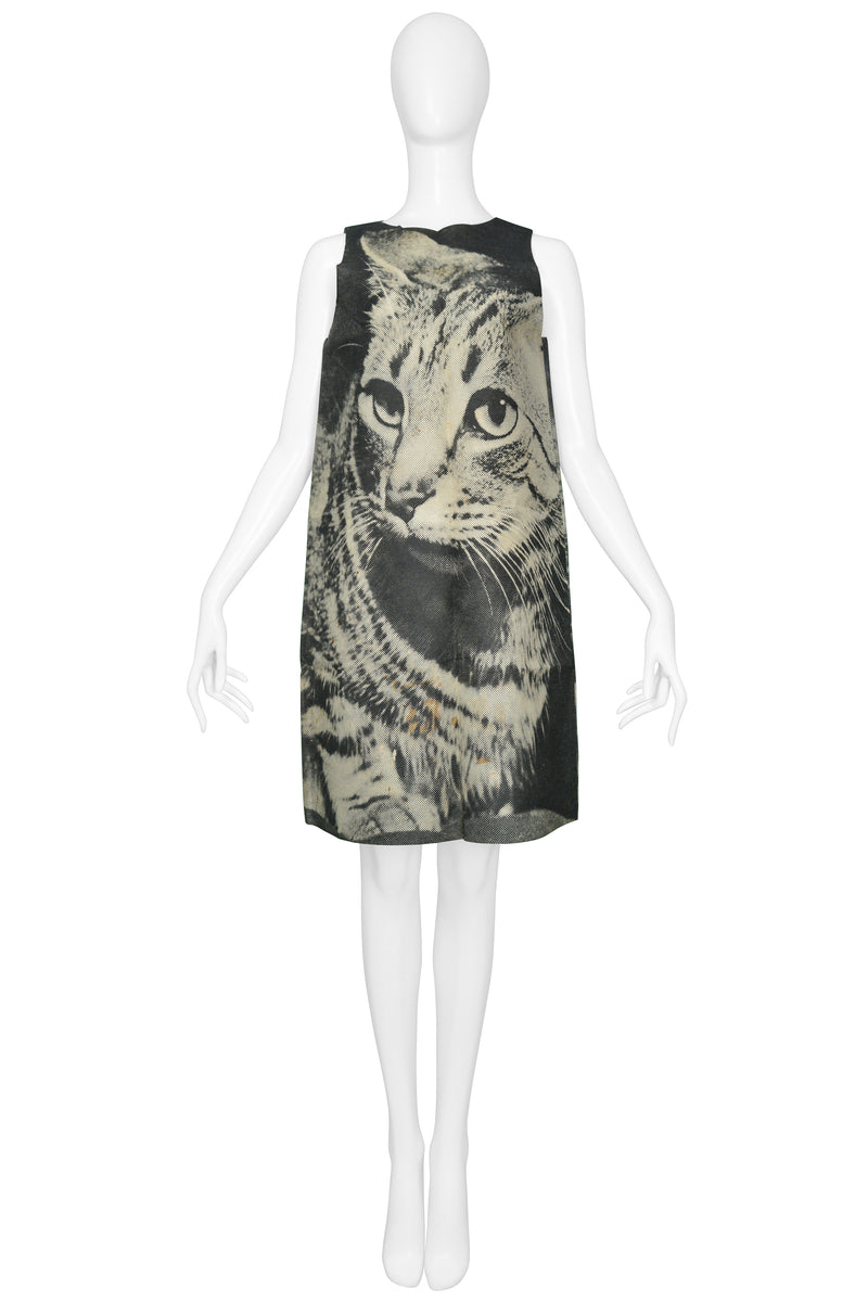 TL LONDON CAT PAPER DRESS 1970