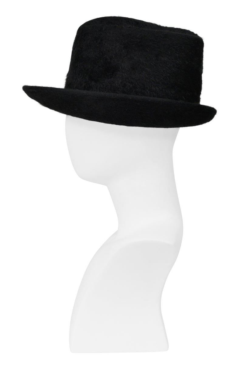 PHILLIP TREACY BLACK FANCY ASYMMETRICAL HAT