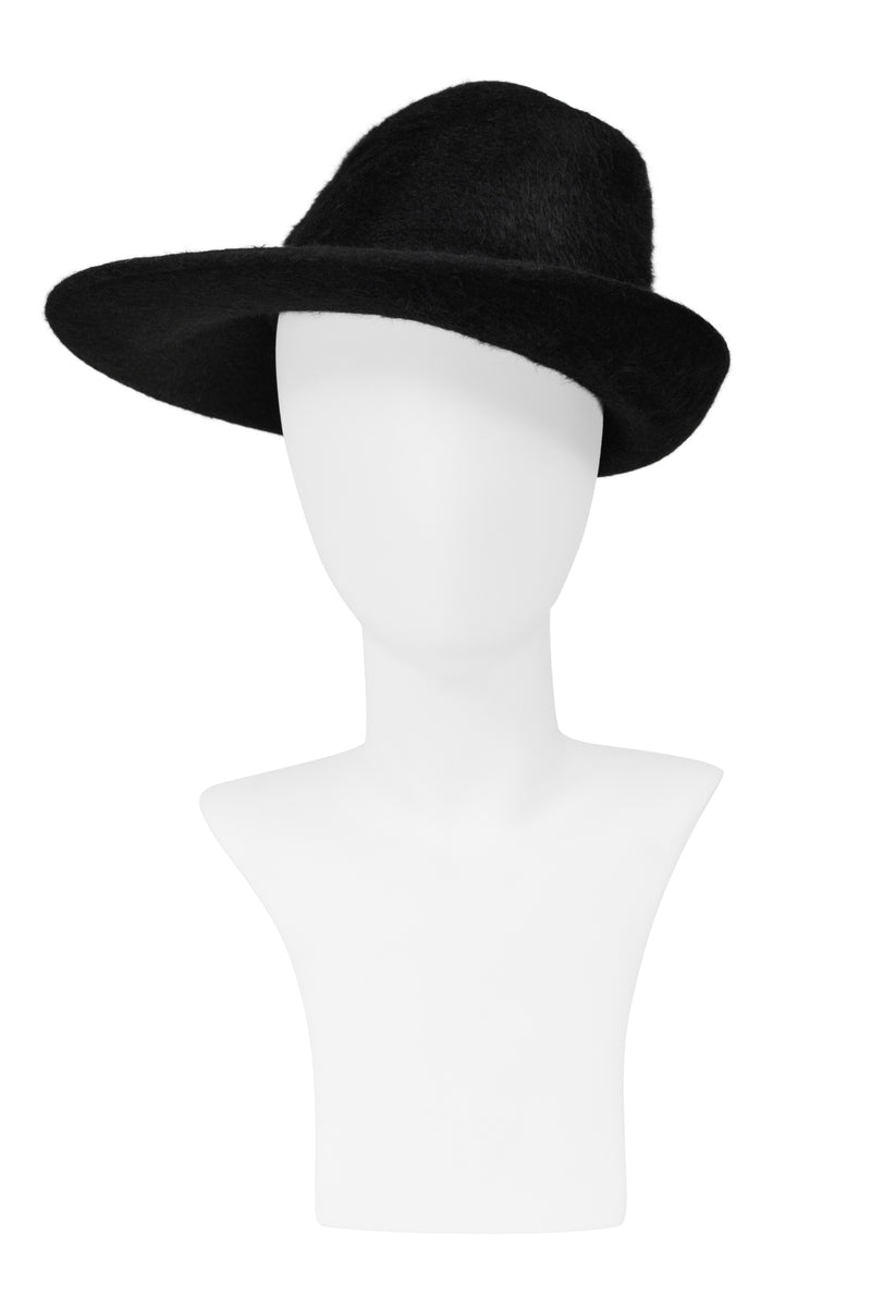 PHILLIP TREACY BLACK FANCY ASYMMETRICAL HAT