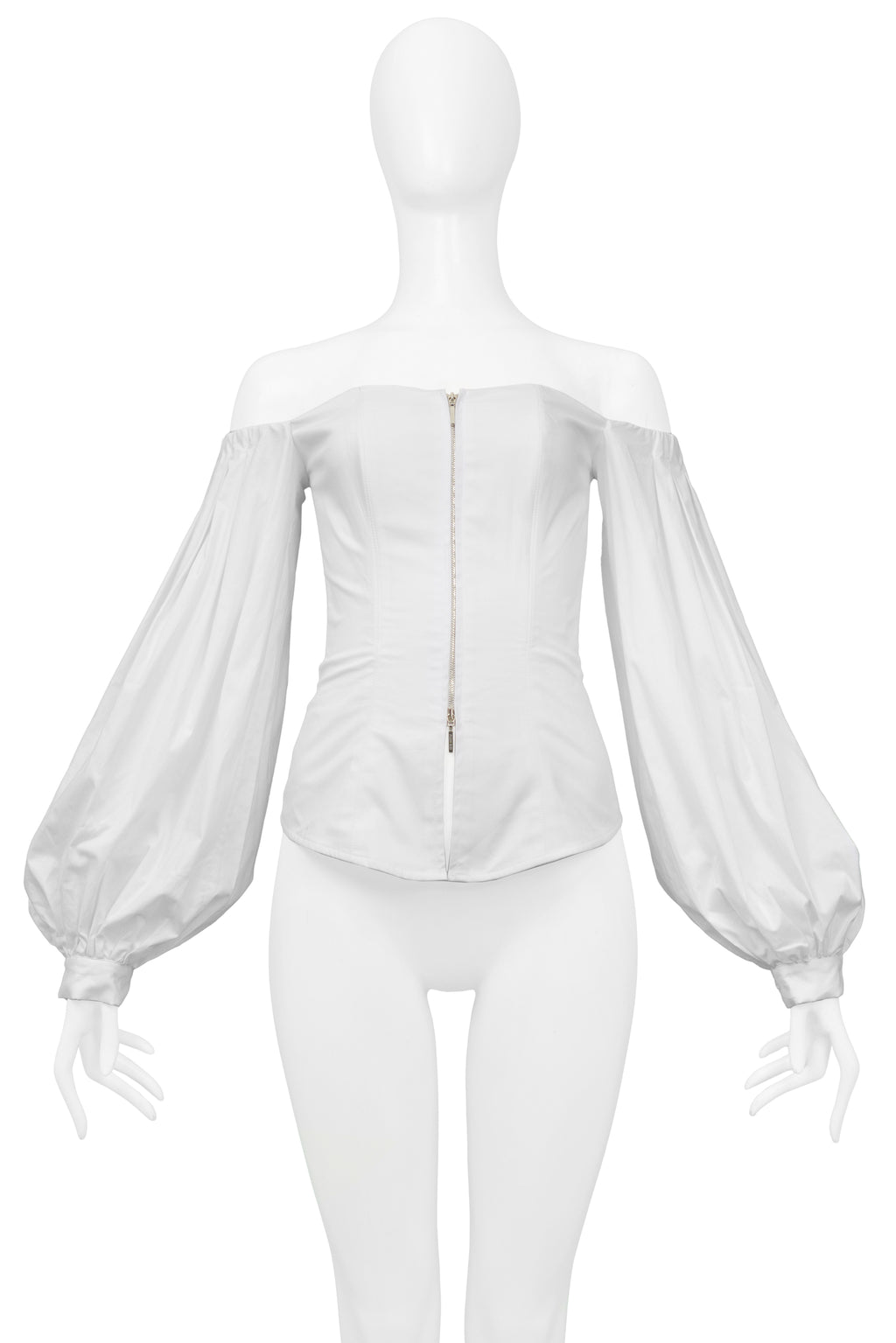 Beverly Long Sleeve Top White  Long sleeve tops, White corset top, Corsets  and bustiers