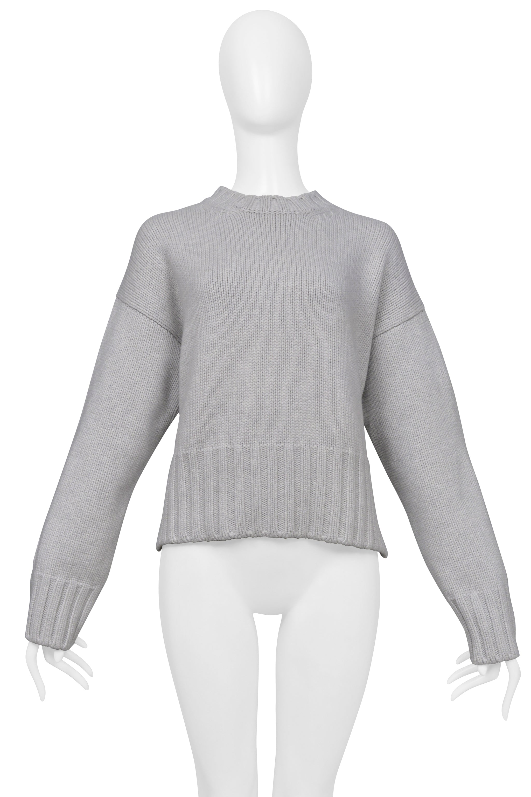 PRADA LIGHT GREY CASHMERE SWEATER 2019