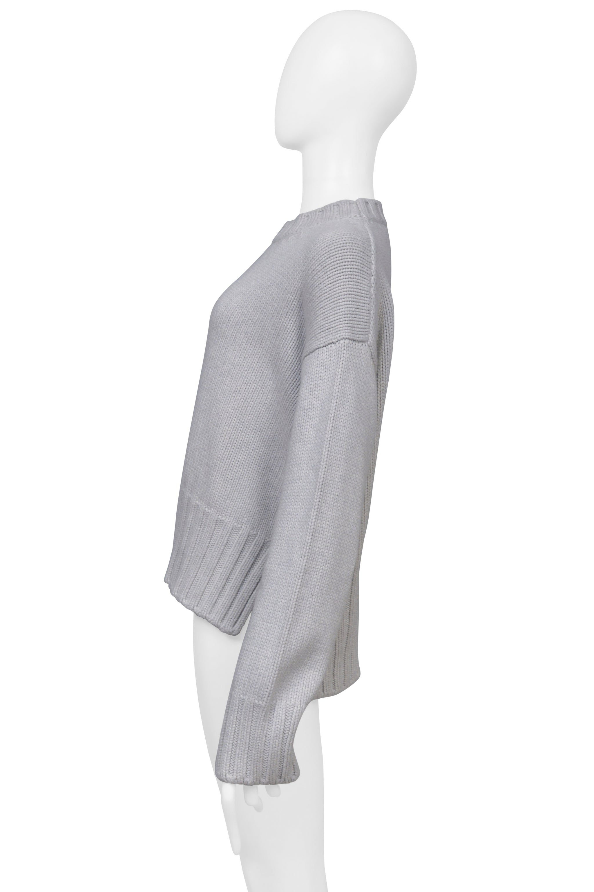 PRADA LIGHT GREY CASHMERE SWEATER 2019