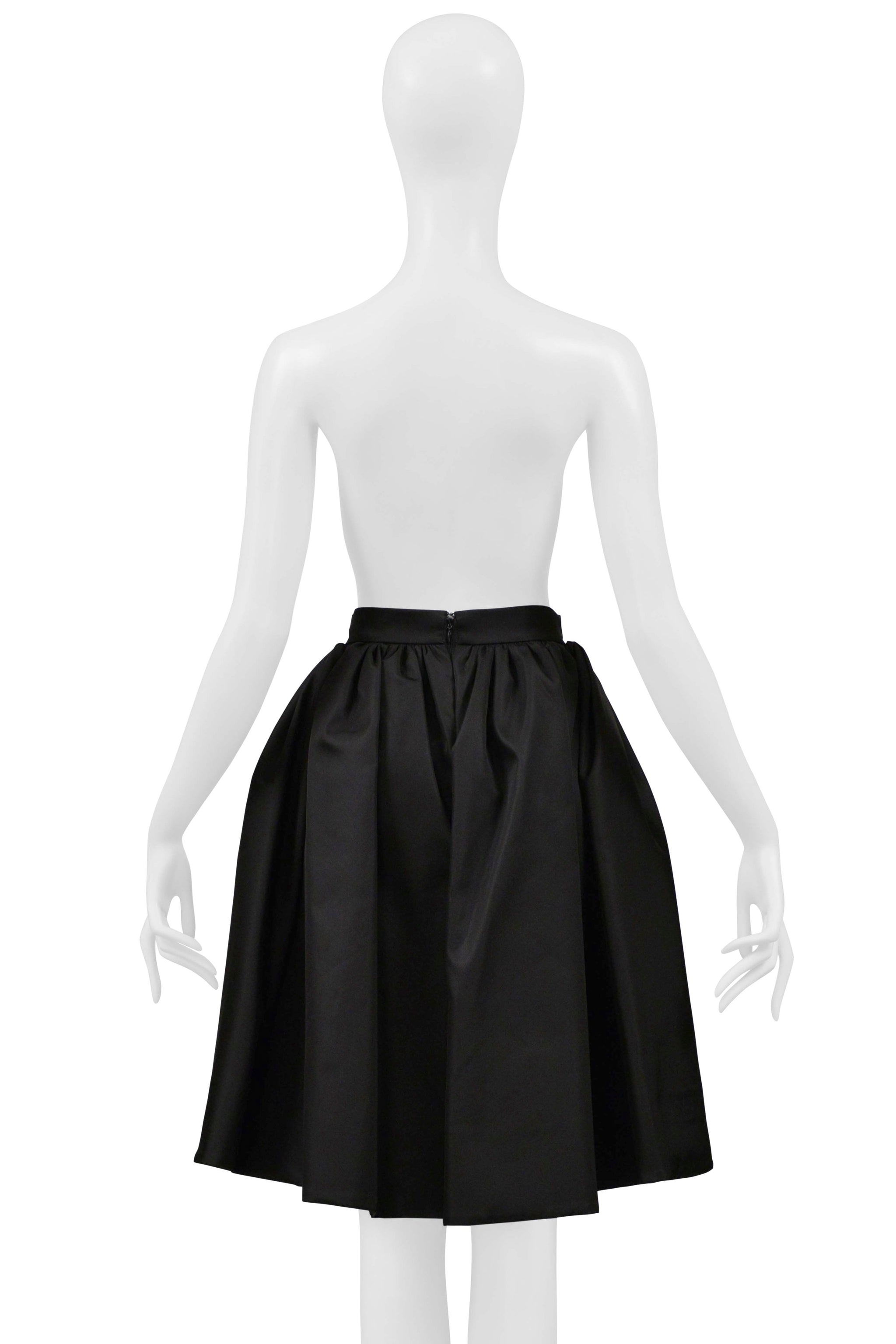 PRADA BY RAF SIMONS RE-NYLON BLACK SKIRT WITH LOGO 2021