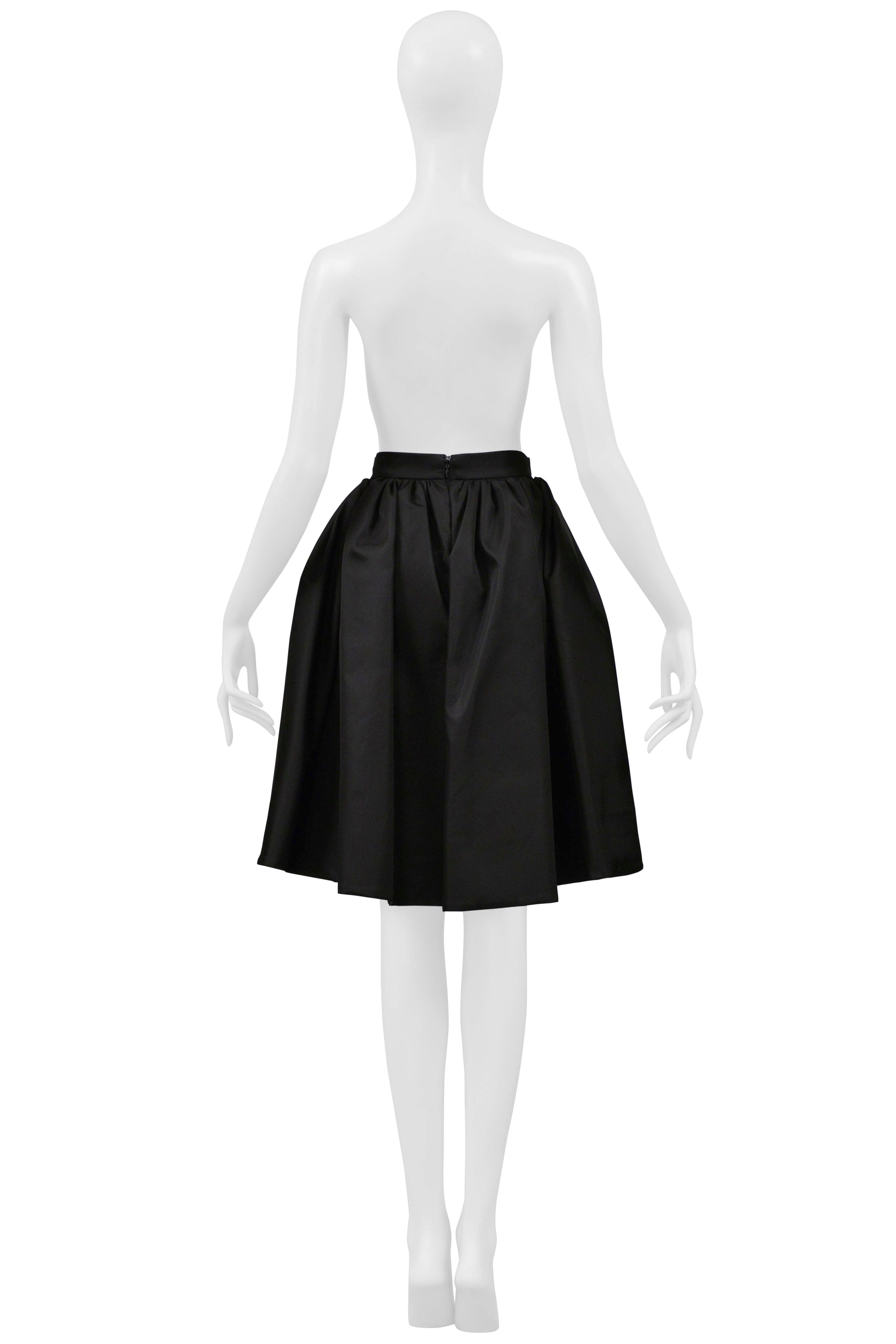 PRADA BY RAF SIMONS RE-NYLON BLACK SKIRT WITH LOGO 2021