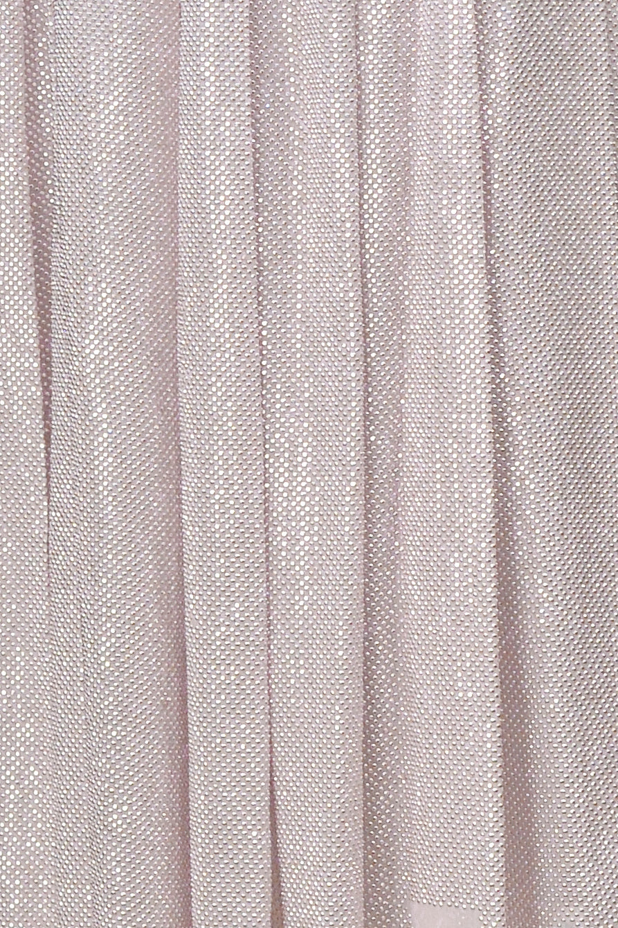 PRADA ICED LILAC CRYSTAL BEADED PLEATED SKIRT