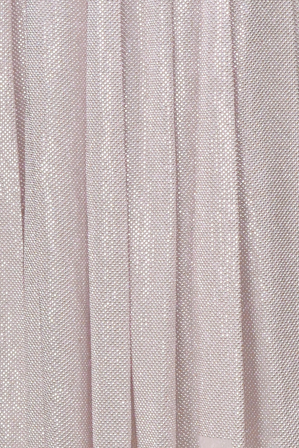 PRADA ICED LILAC CRYSTAL BEADED PLEATED SKIRT