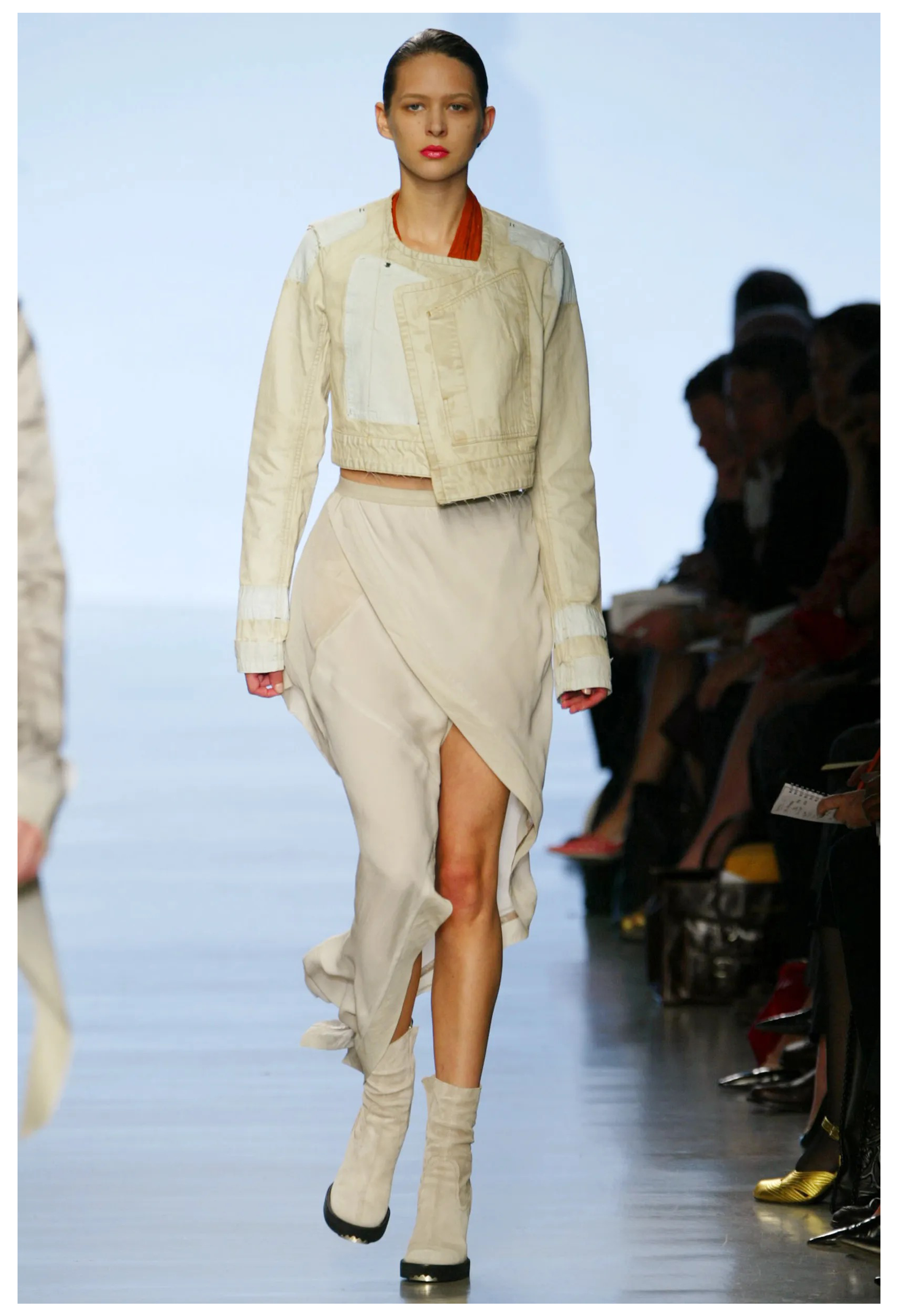 RICK OWENS MUD BROWN MERMAID SKIRT 2004