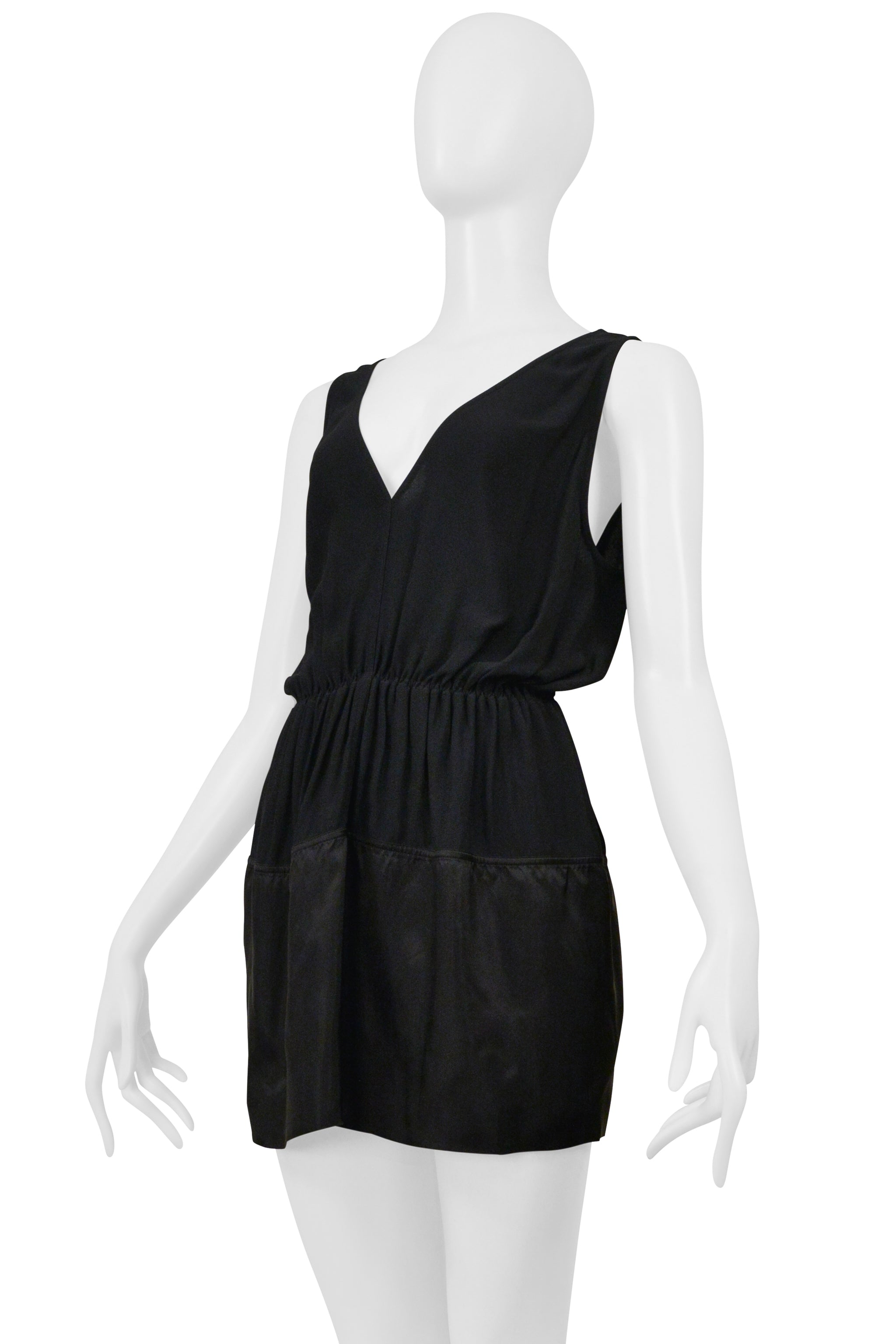 RICK OWENS BLACK TUNIC DRESS 2019