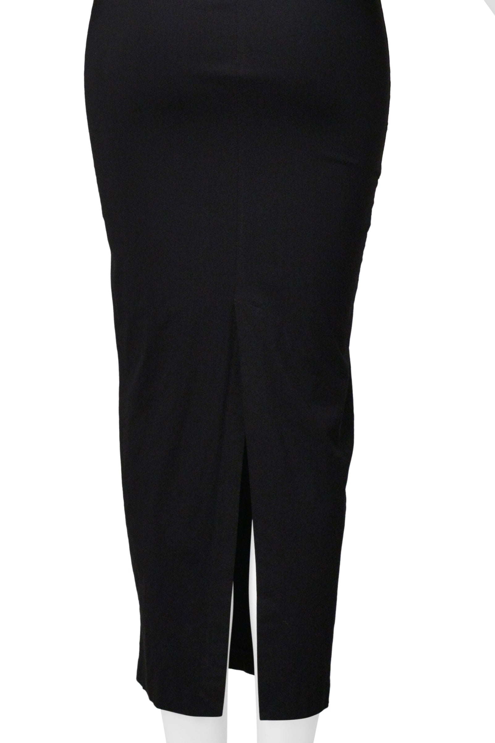 ROMEO GIGLI BLACK MIDRIFF SLIT DRESS