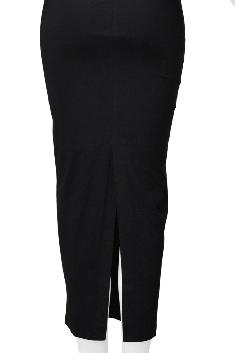 ROMEO GIGLI BLACK MIDRIFF SLIT DRESS