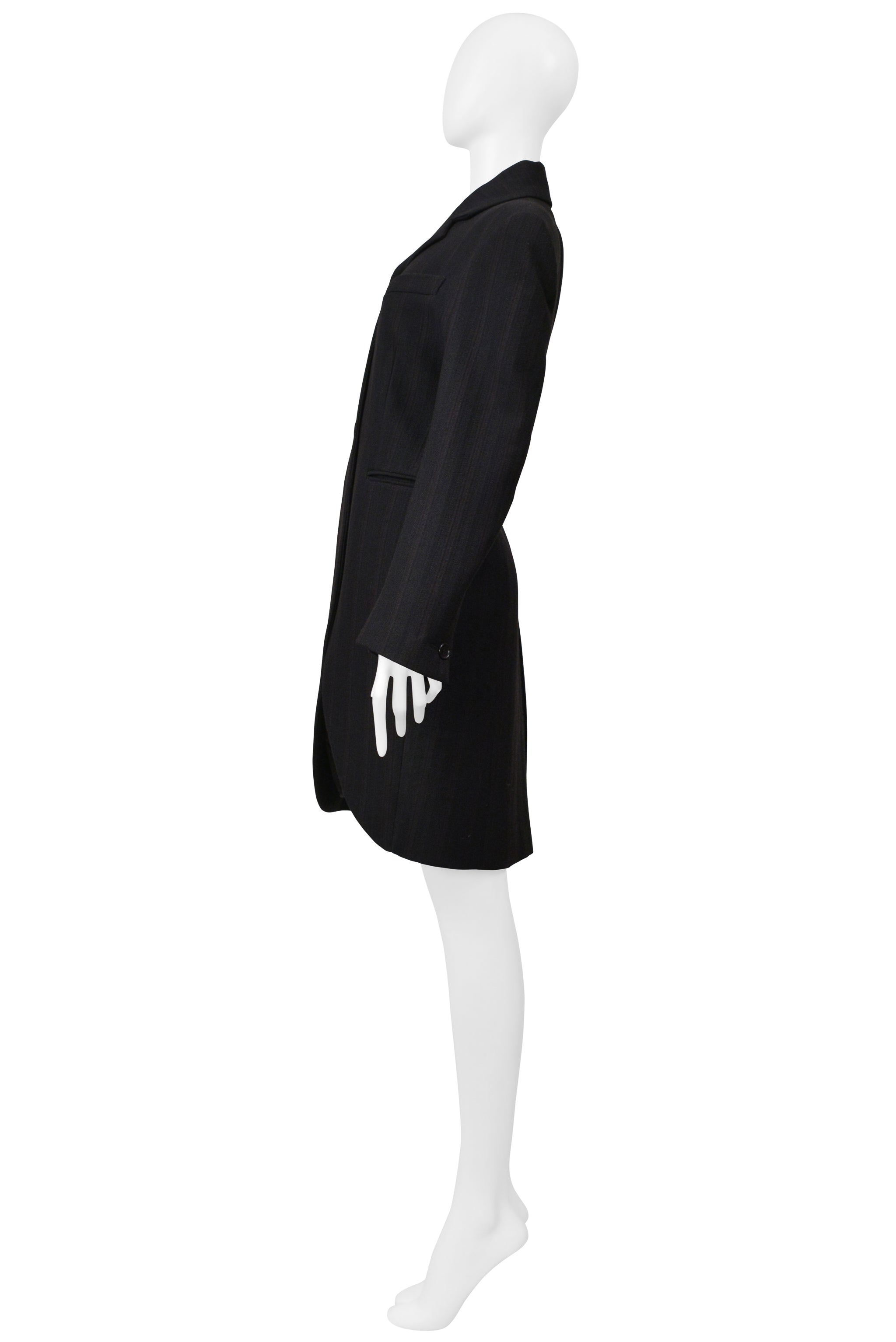 ROMEO GIGLI BLACK WOOL RIDING JACKET