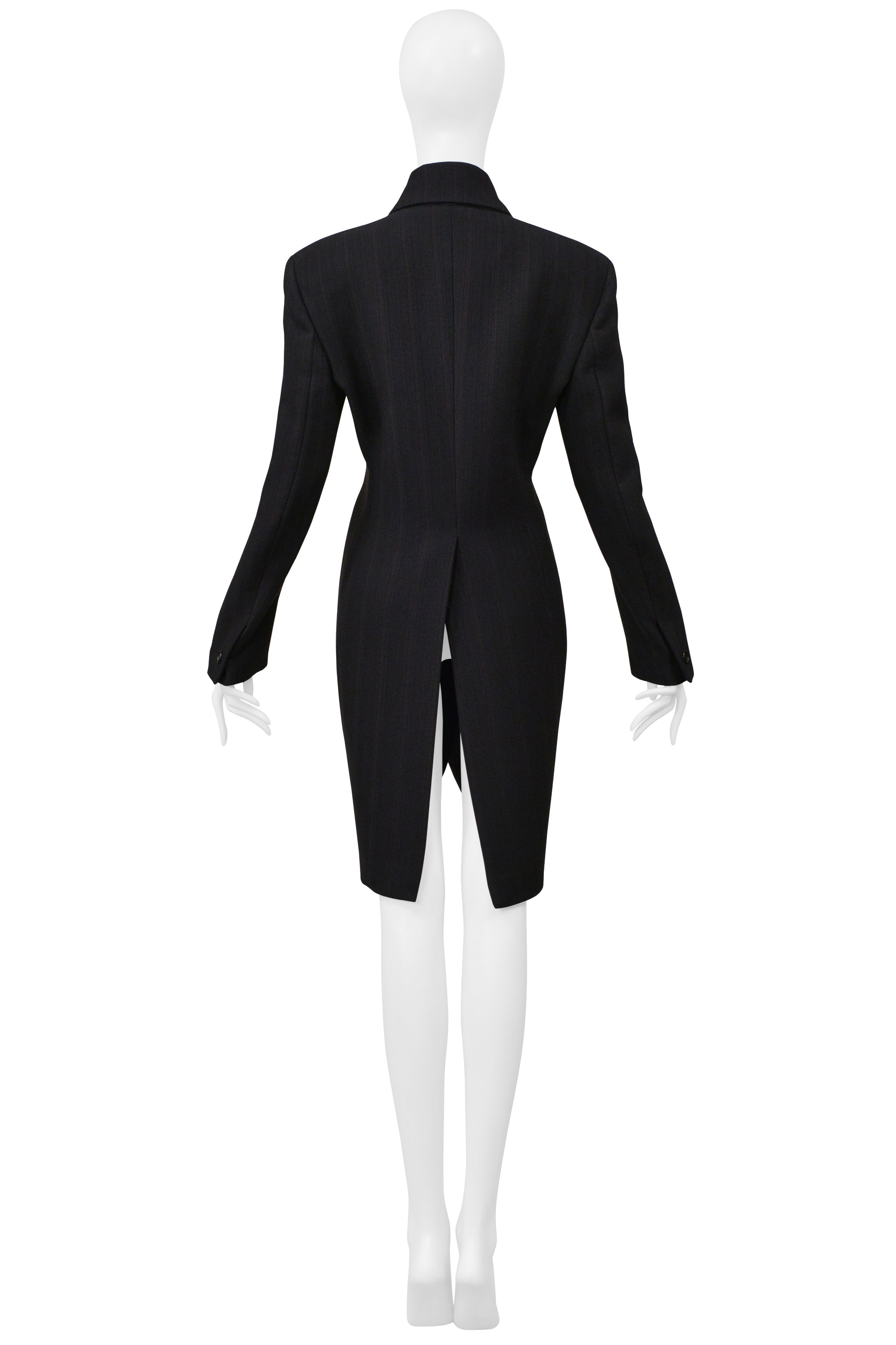 ROMEO GIGLI BLACK WOOL RIDING JACKET