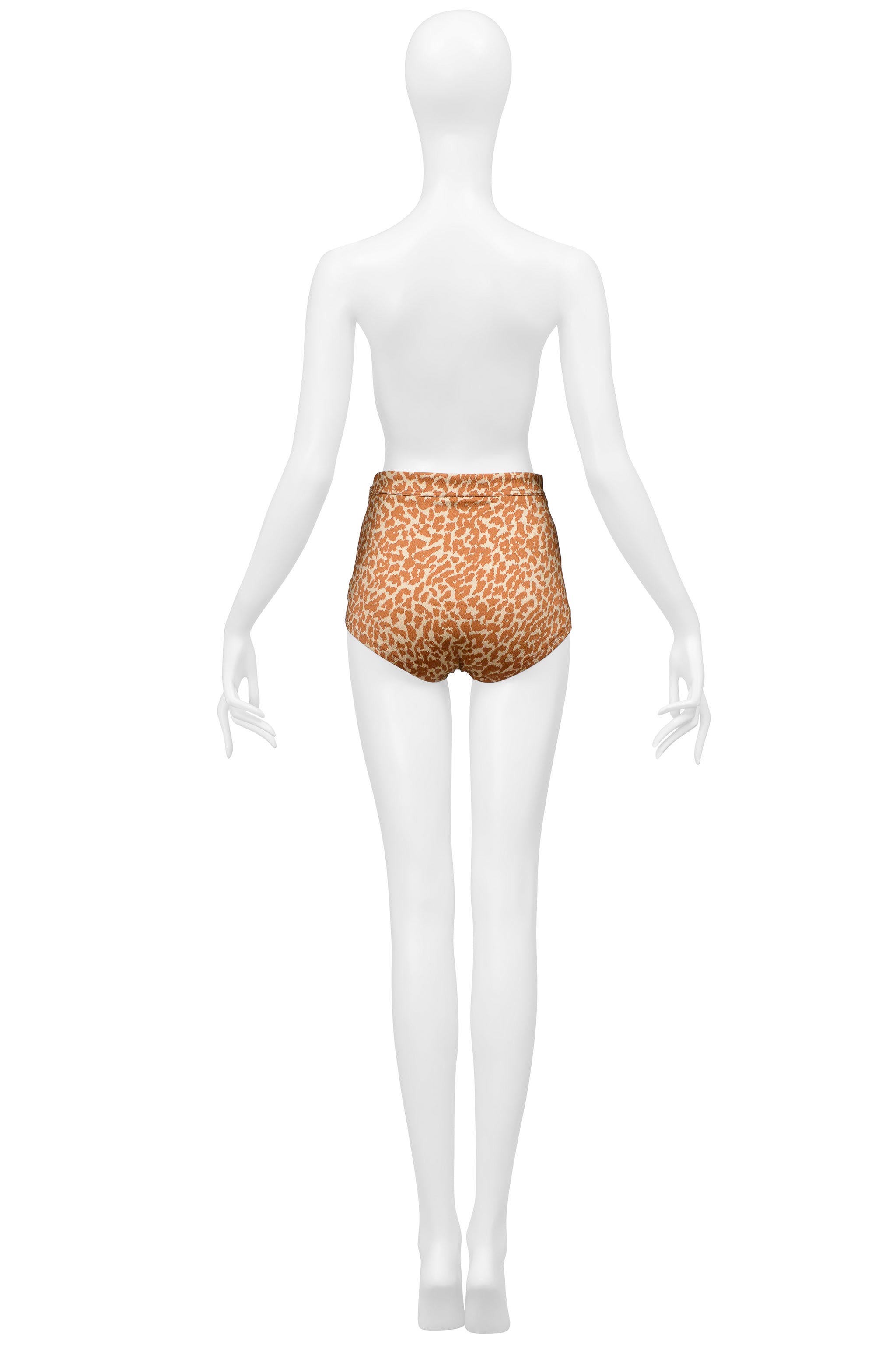 SAINT LAURENT PARIS LEOPARD MINI SHORTS 2020