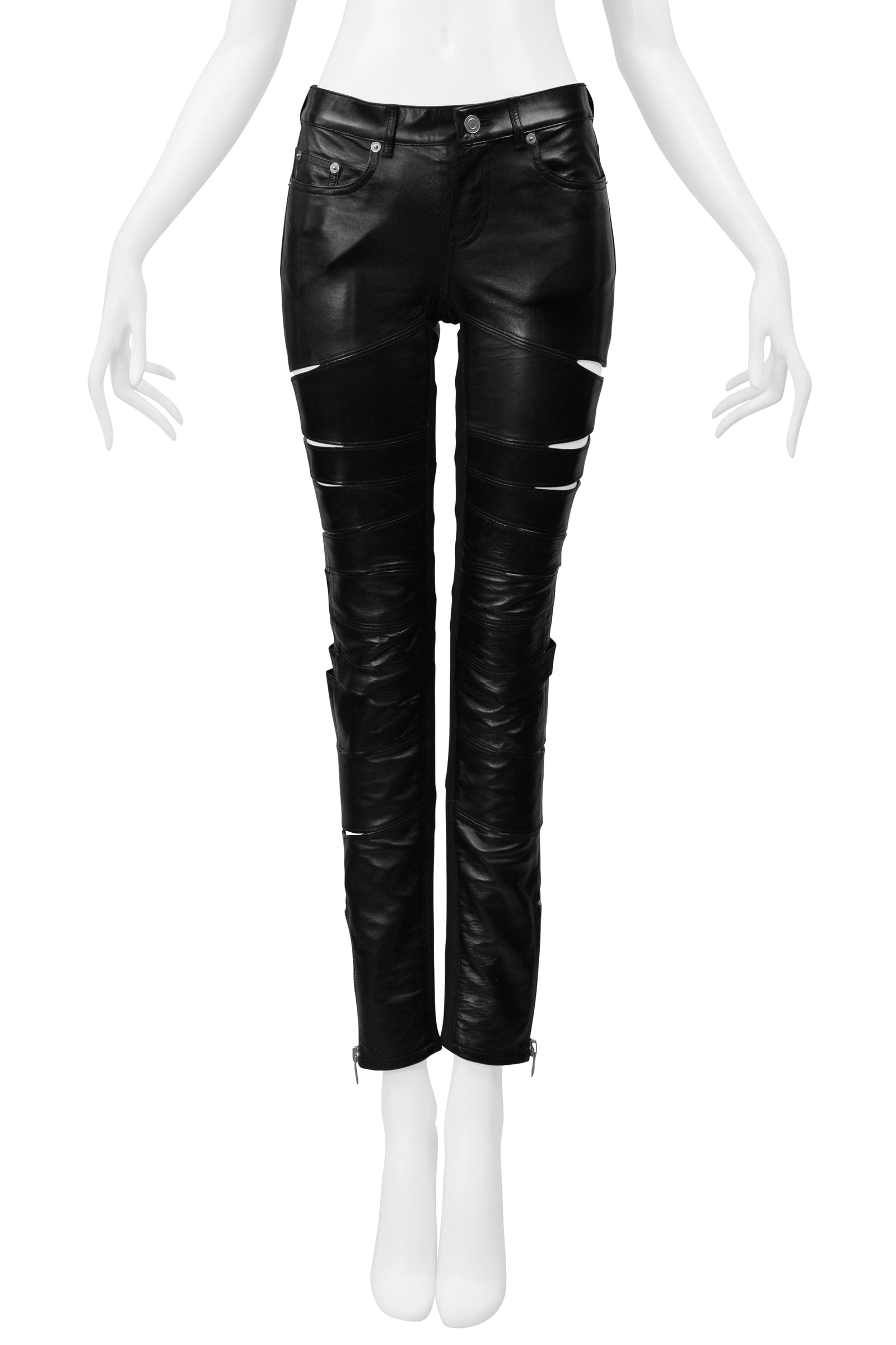 SLPBYHEDISLIMANEBLACKLEATHERPA