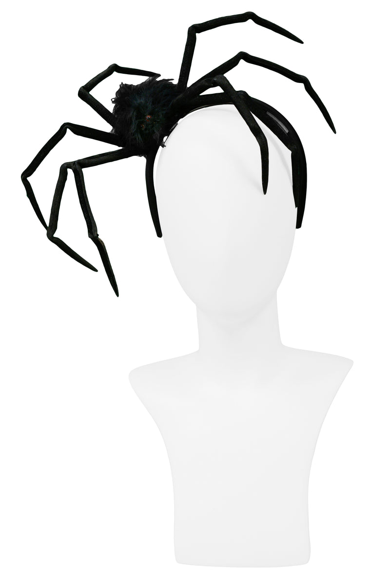 VINTAGE GIANT BLACK SPIDER HEADBAND