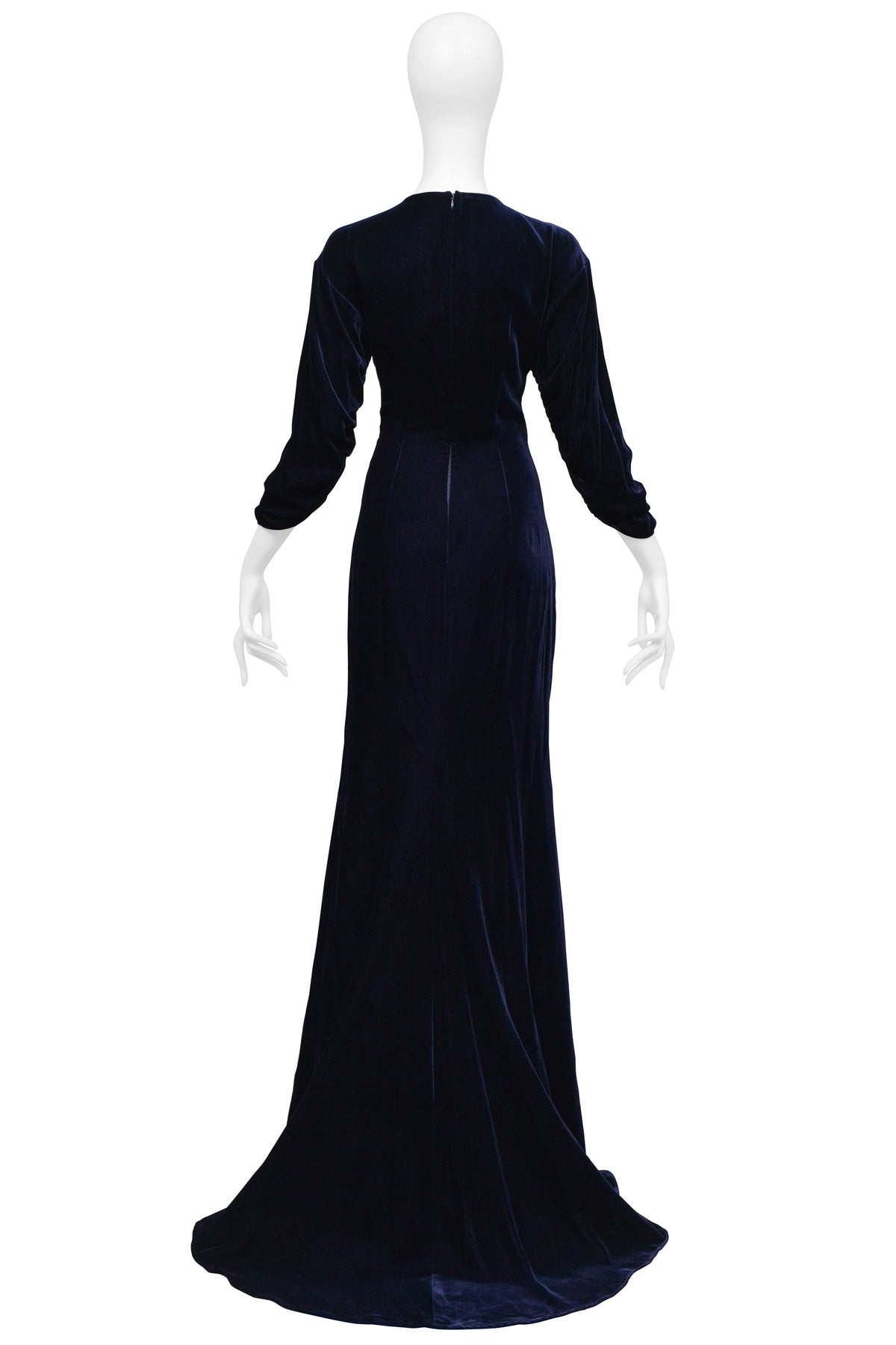 STELLA MCCARTNEY DARK NAVY VELVET GOWN