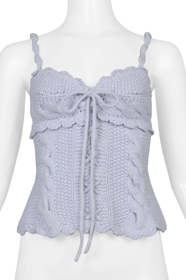 Vivienne Westwood white lace knit corset, ss 1994 at 1stDibs