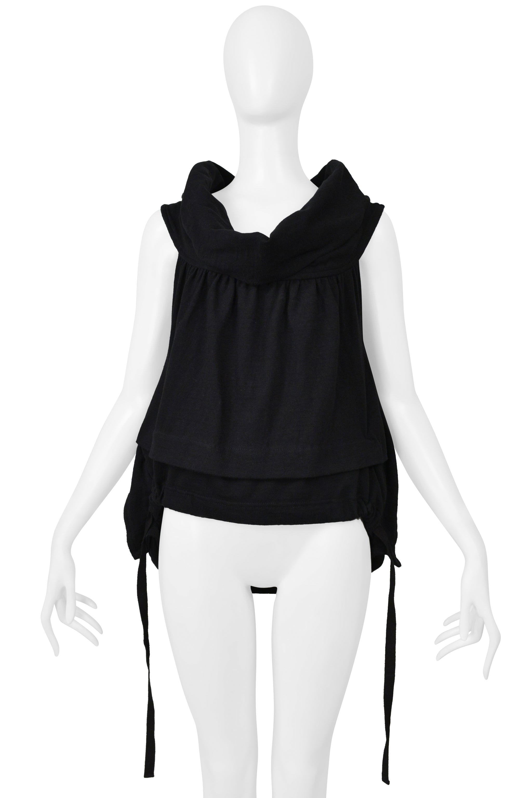 TAO FOR COMME DES GARCONS BLACK SWEATSHIRT TOP 2005