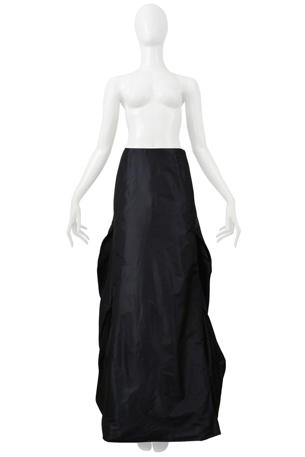 THIMISTER BLACK TAFFETA BALLGOWN EVENING SKIRT