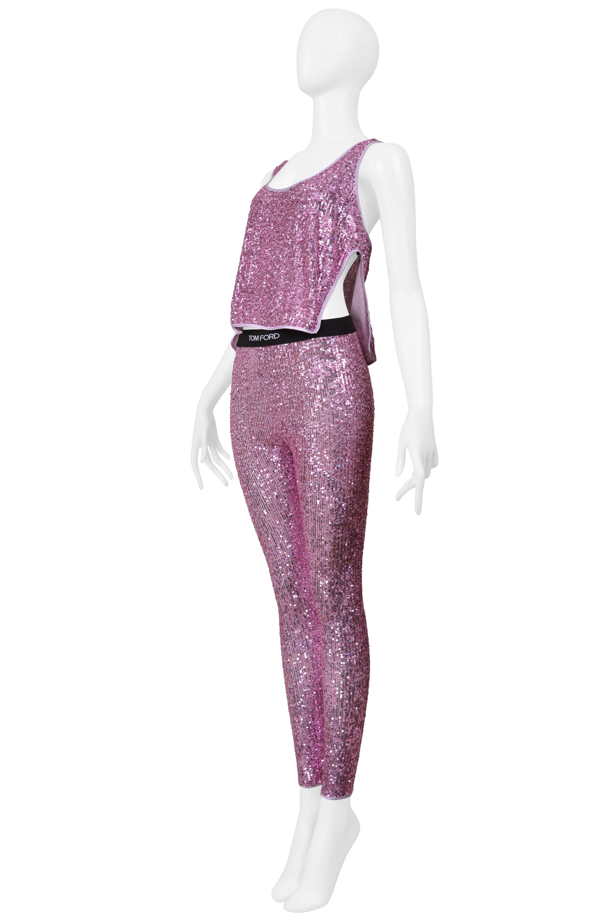 TOM FORD PINK SEQUIN ENSEMBLE 2022
