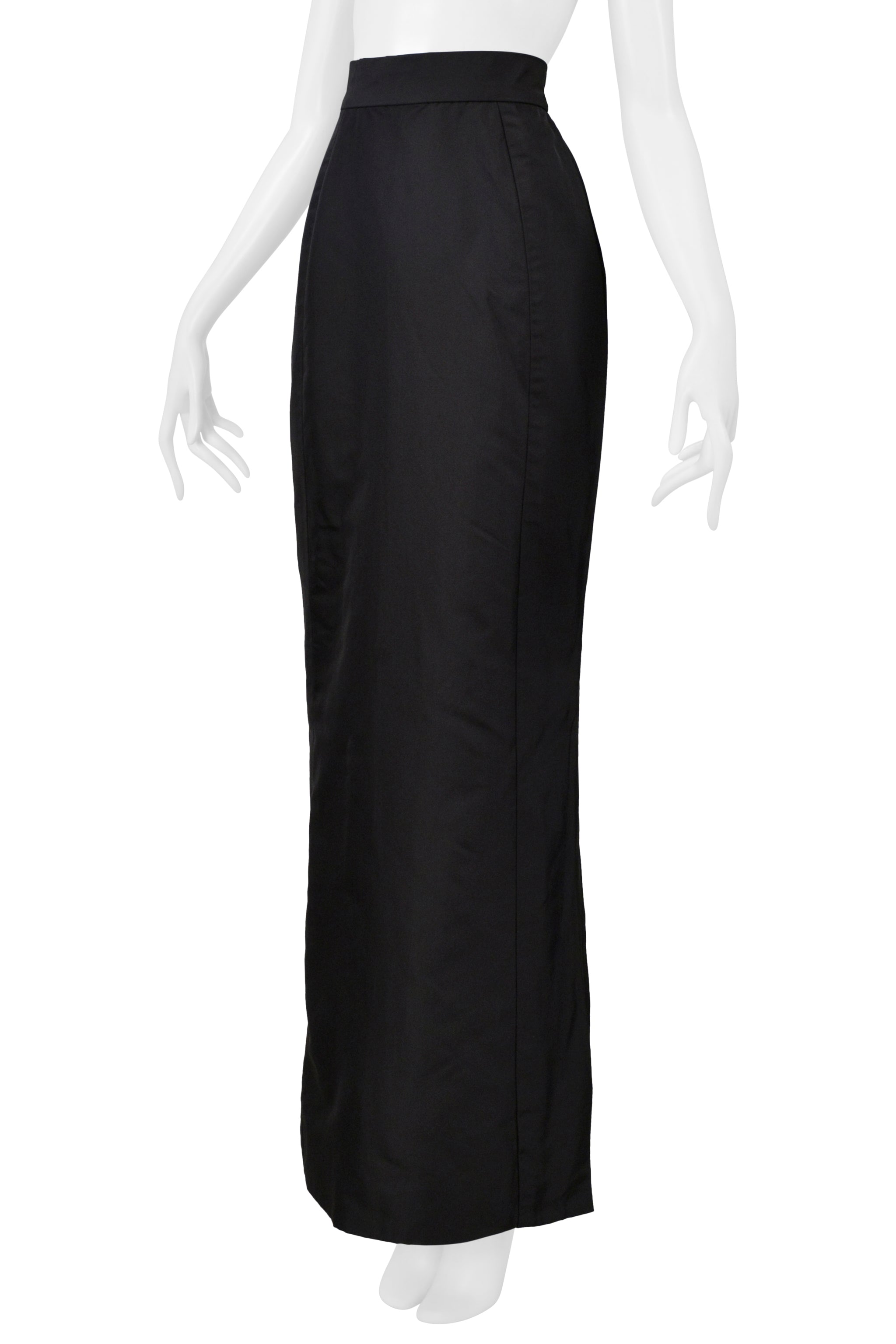 VIVIENNE WESTWOOD GOLD LABEL COUTURE BLACK SILK EVENING SKIRT 1997