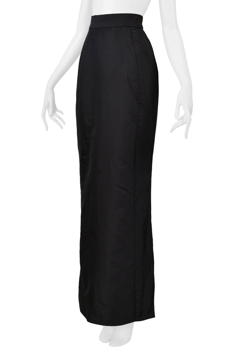 VIVIENNE WESTWOOD 1997 GOLD LABEL COUTURE BLACK SILK EVENING SKIRT