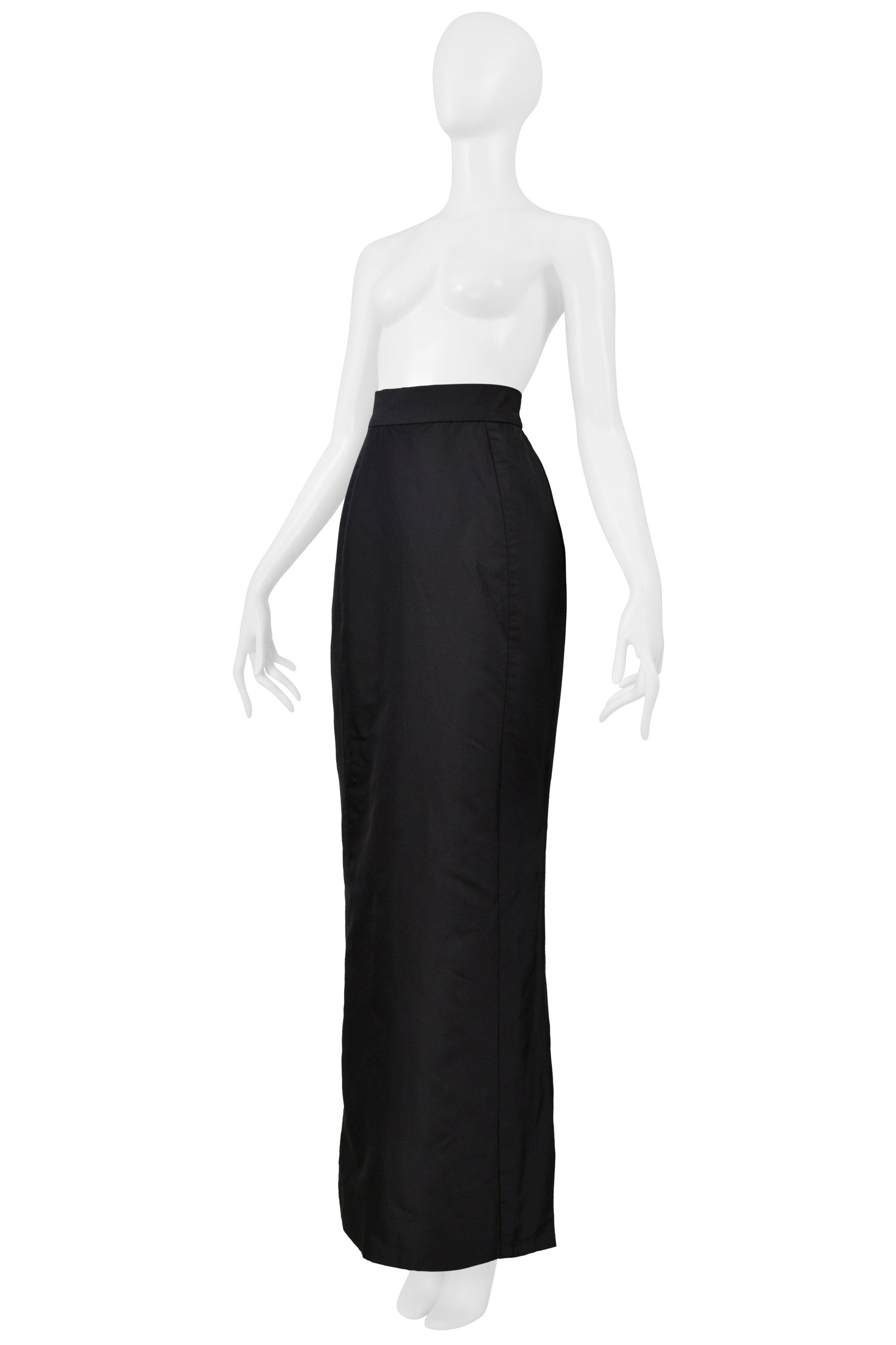 VIVIENNE WESTWOOD GOLD LABEL COUTURE BLACK SILK EVENING SKIRT 1997