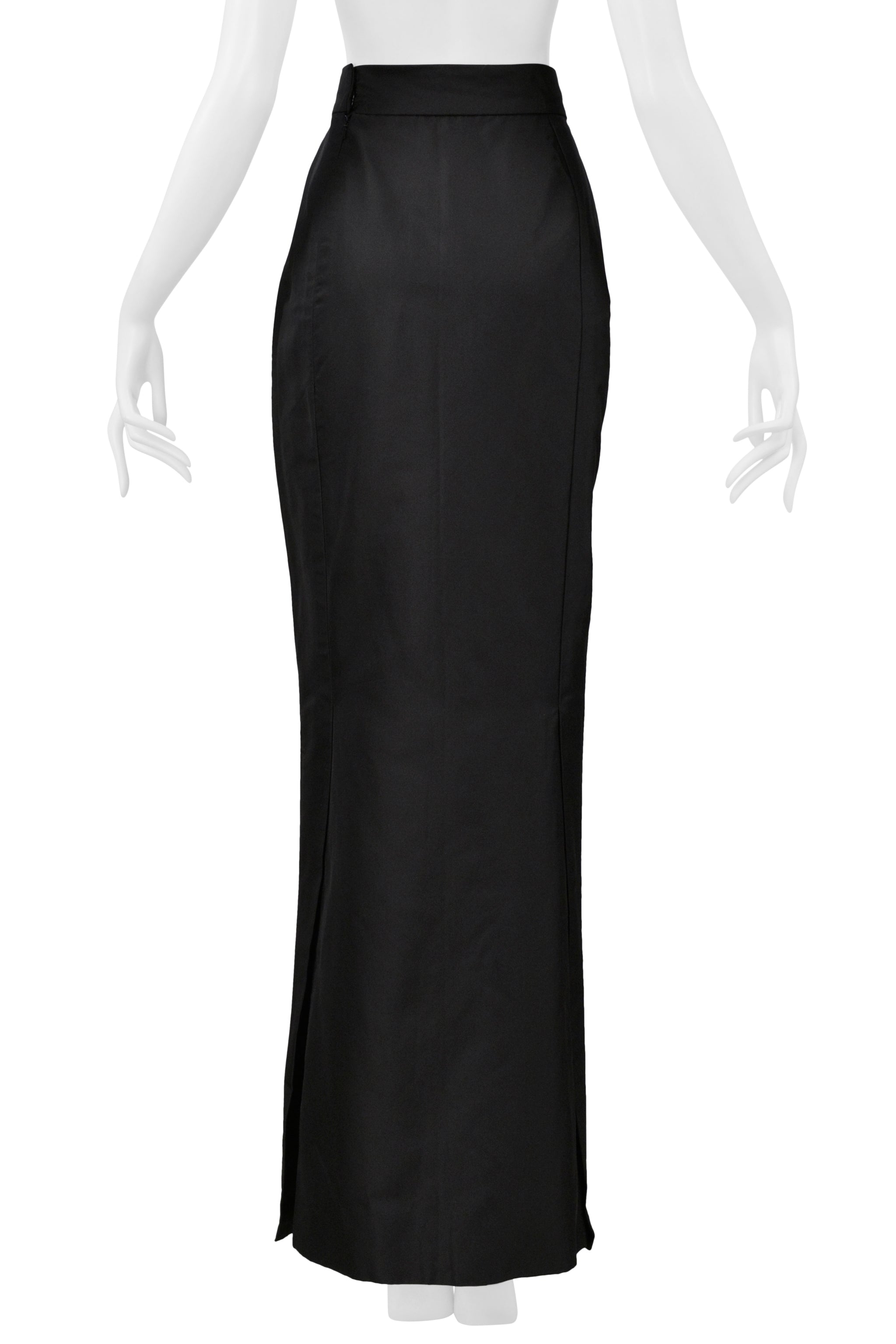 VIVIENNE WESTWOOD GOLD LABEL COUTURE BLACK SILK EVENING SKIRT 1997