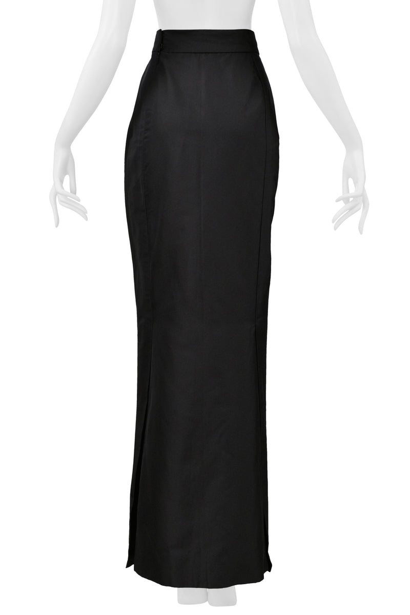 VIVIENNE WESTWOOD 1997 GOLD LABEL COUTURE BLACK SILK EVENING SKIRT