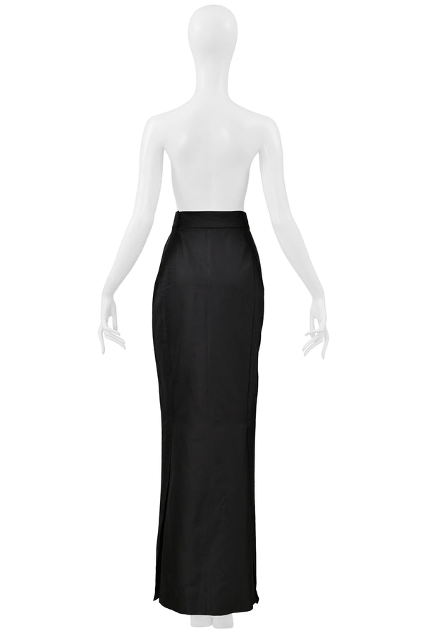 VIVIENNE WESTWOOD 1997 GOLD LABEL COUTURE BLACK SILK EVENING SKIRT