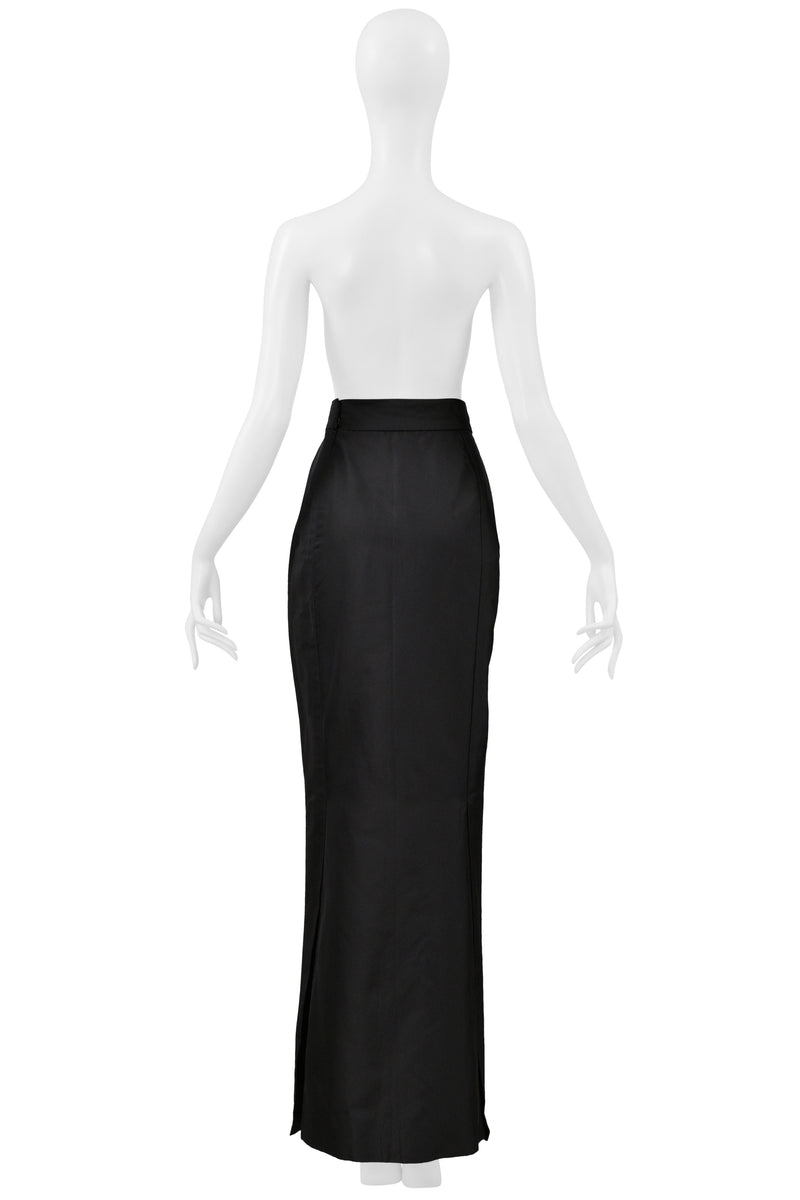 VIVIENNE WESTWOOD 1997 GOLD LABEL COUTURE BLACK SILK EVENING SKIRT