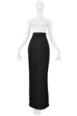 VIVIENNE WESTWOOD 1997 GOLD LABEL COUTURE BLACK SILK EVENING SKIRT