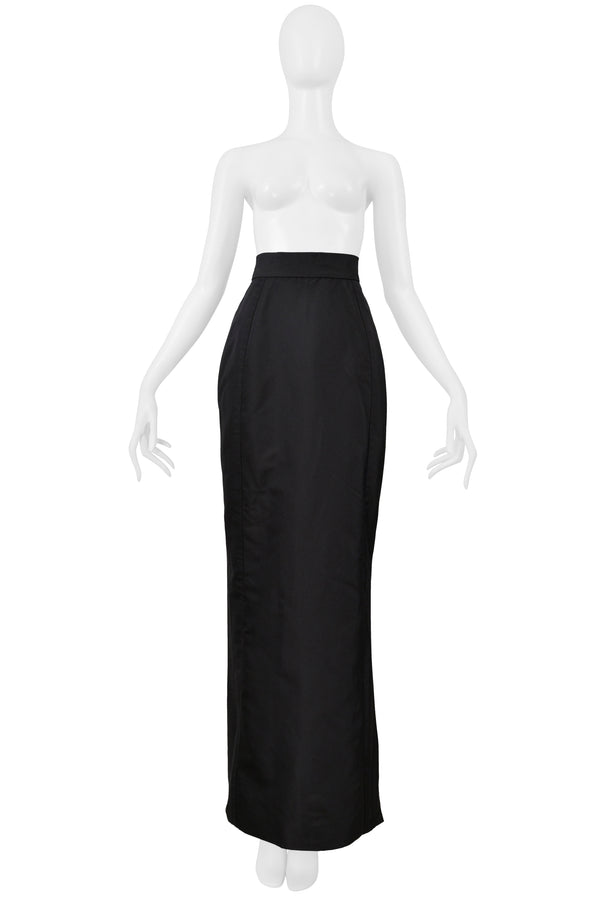 VIVIENNE WESTWOOD 1997 GOLD LABEL COUTURE BLACK SILK EVENING SKIRT