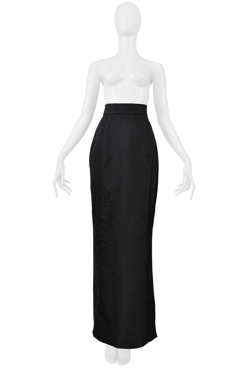 VIVIENNE WESTWOOD 1997 GOLD LABEL COUTURE BLACK SILK EVENING SKIRT