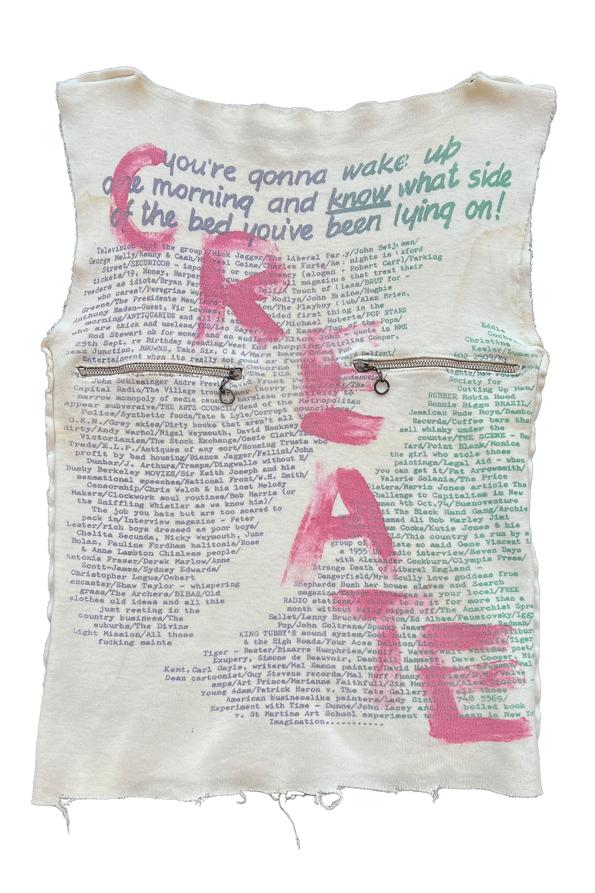 VIVIENNE WESTWOOD & MALCOLM MCLAREN SEX "CREATE" T-SHIRT 1975-76