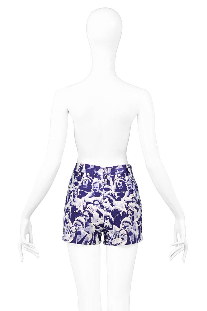WOODSTOCK PRINT BUTTON UP SHORTS