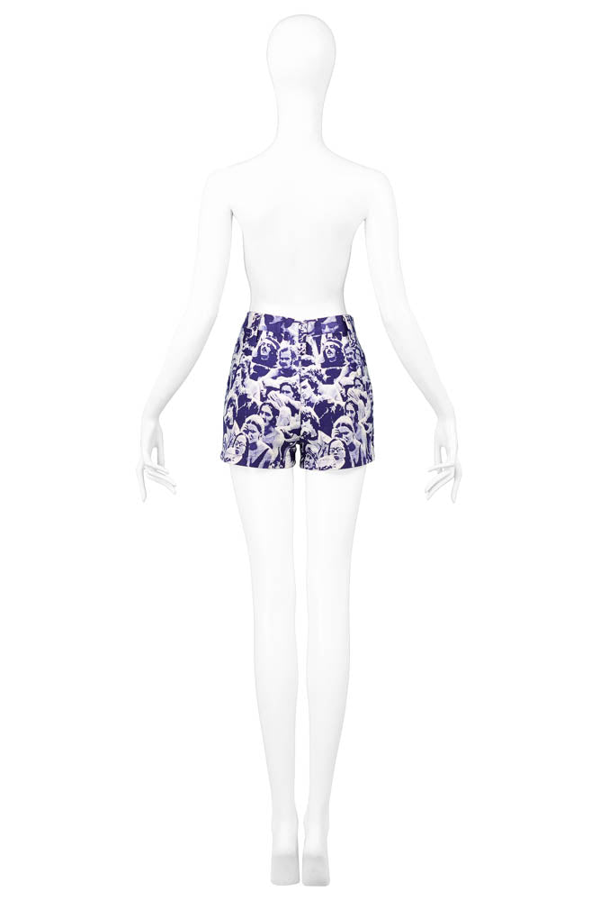 WOODSTOCK PRINT BUTTON UP SHORTS