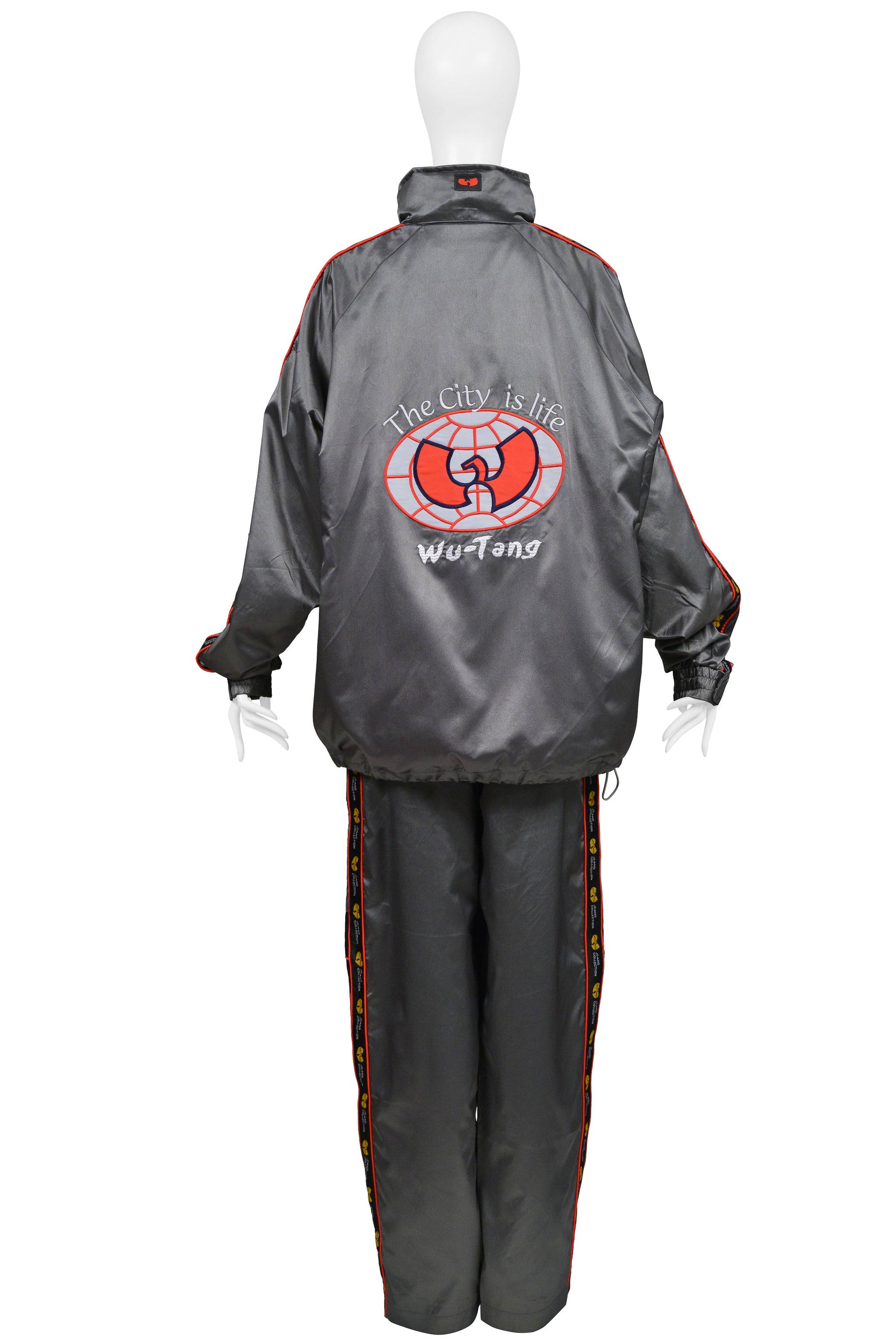 WU-TANG CLAN GREY, RED, & BLACK TRACKSUIT 1996