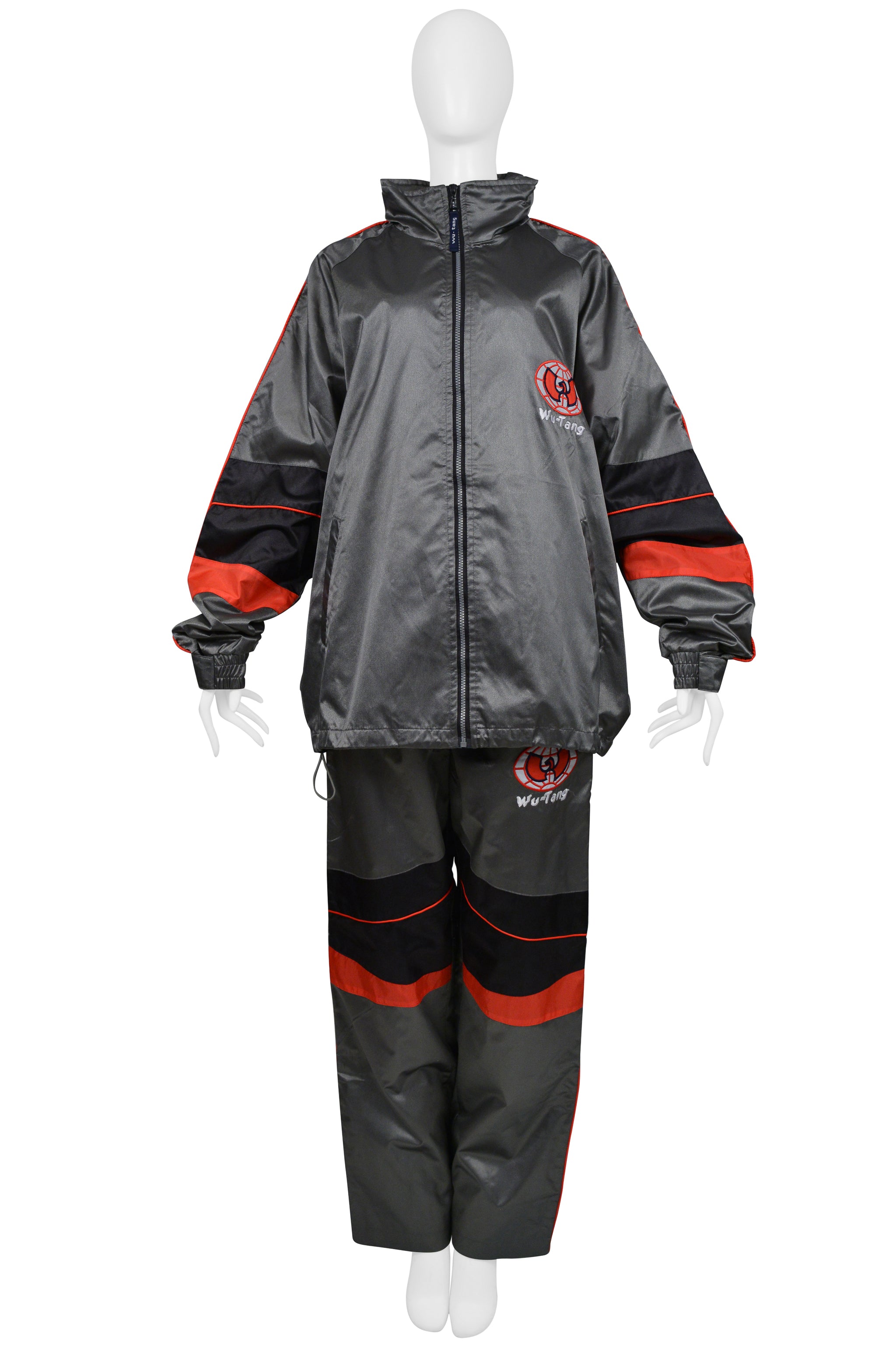 WU-TANG CLAN GREY, RED, & BLACK TRACKSUIT 1996