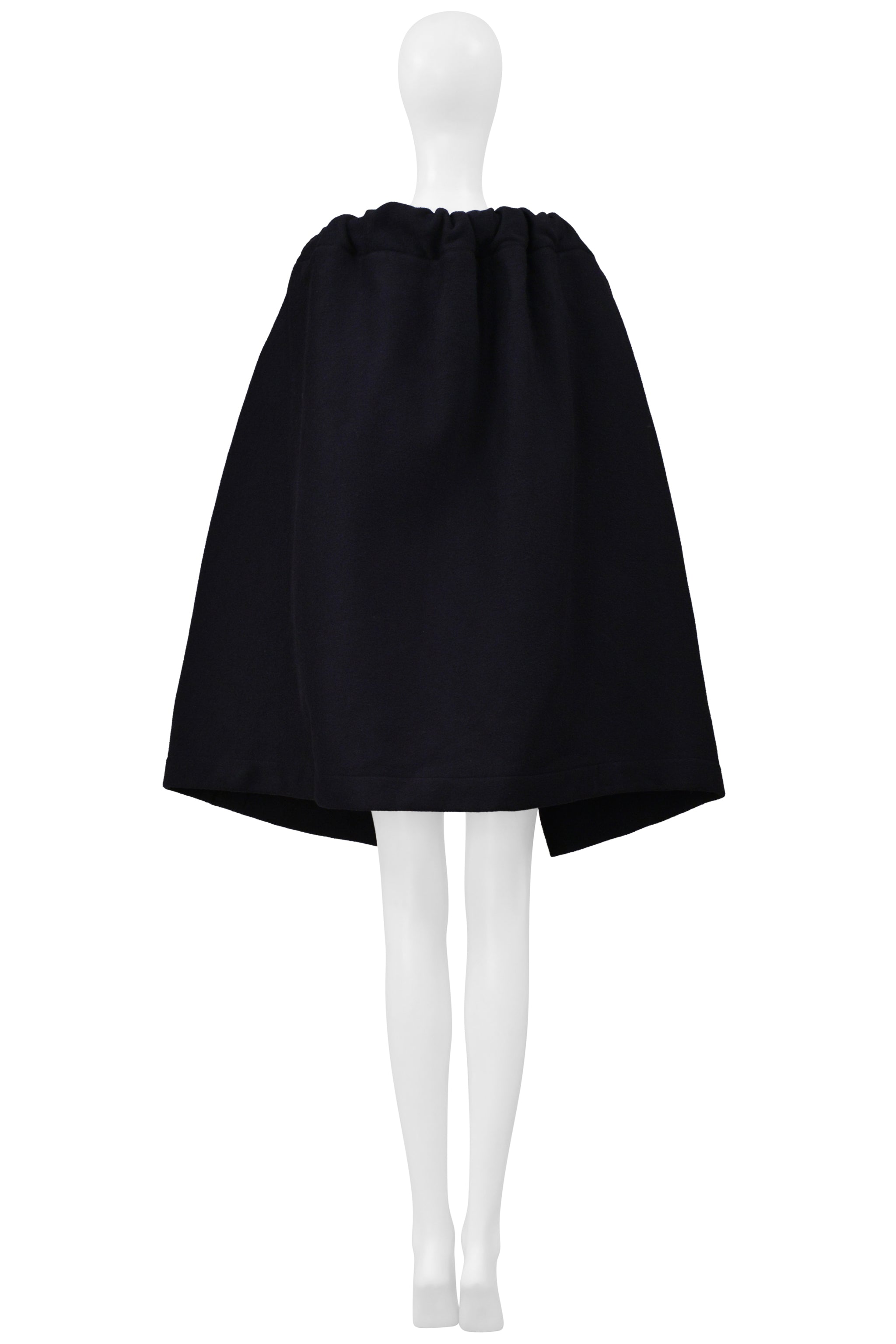 YOHJI YAMAMOTO NAVY WOOL CAPE 1999-2000