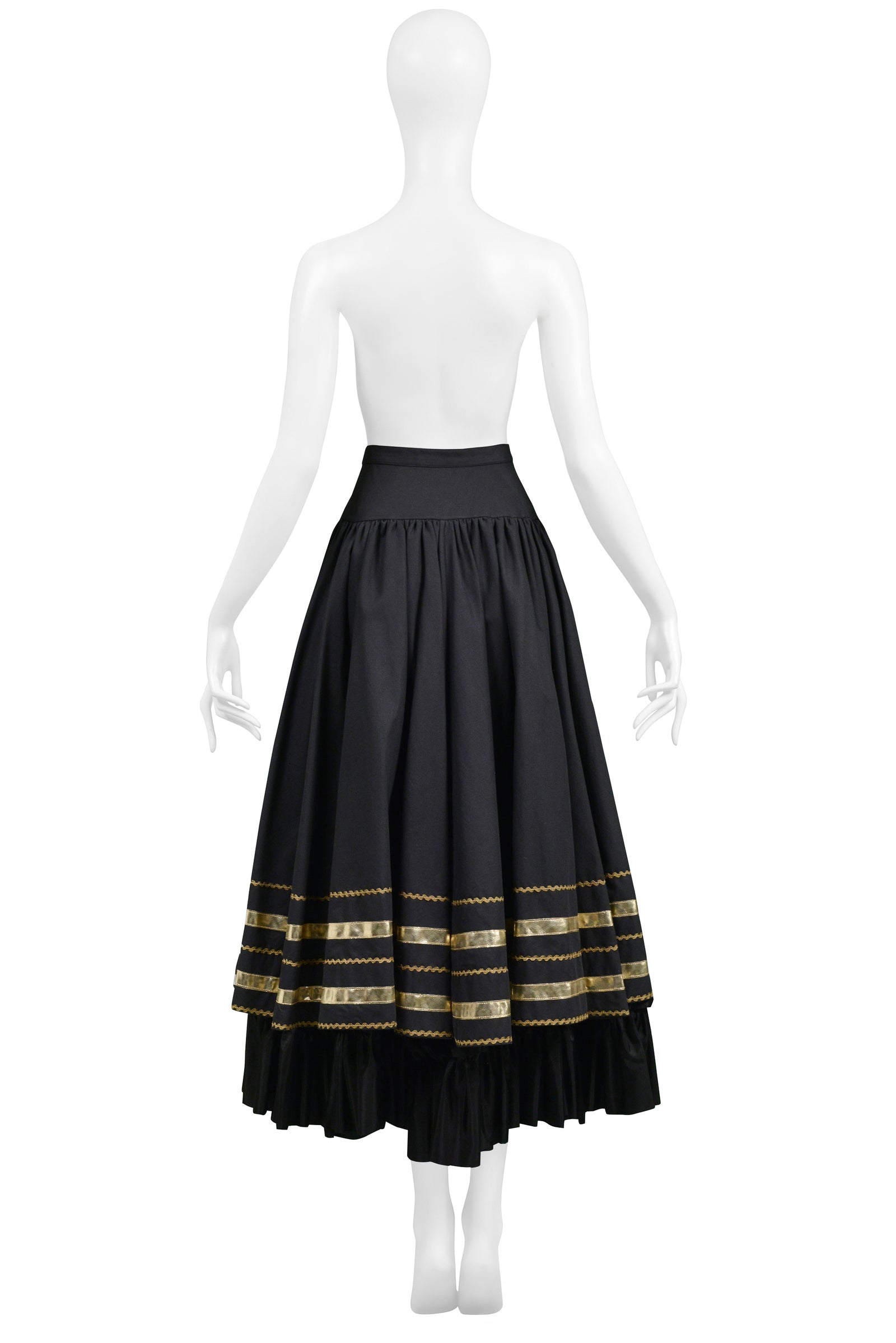 YSLBLACK_GOLDFANCYPEASANTSKIRT