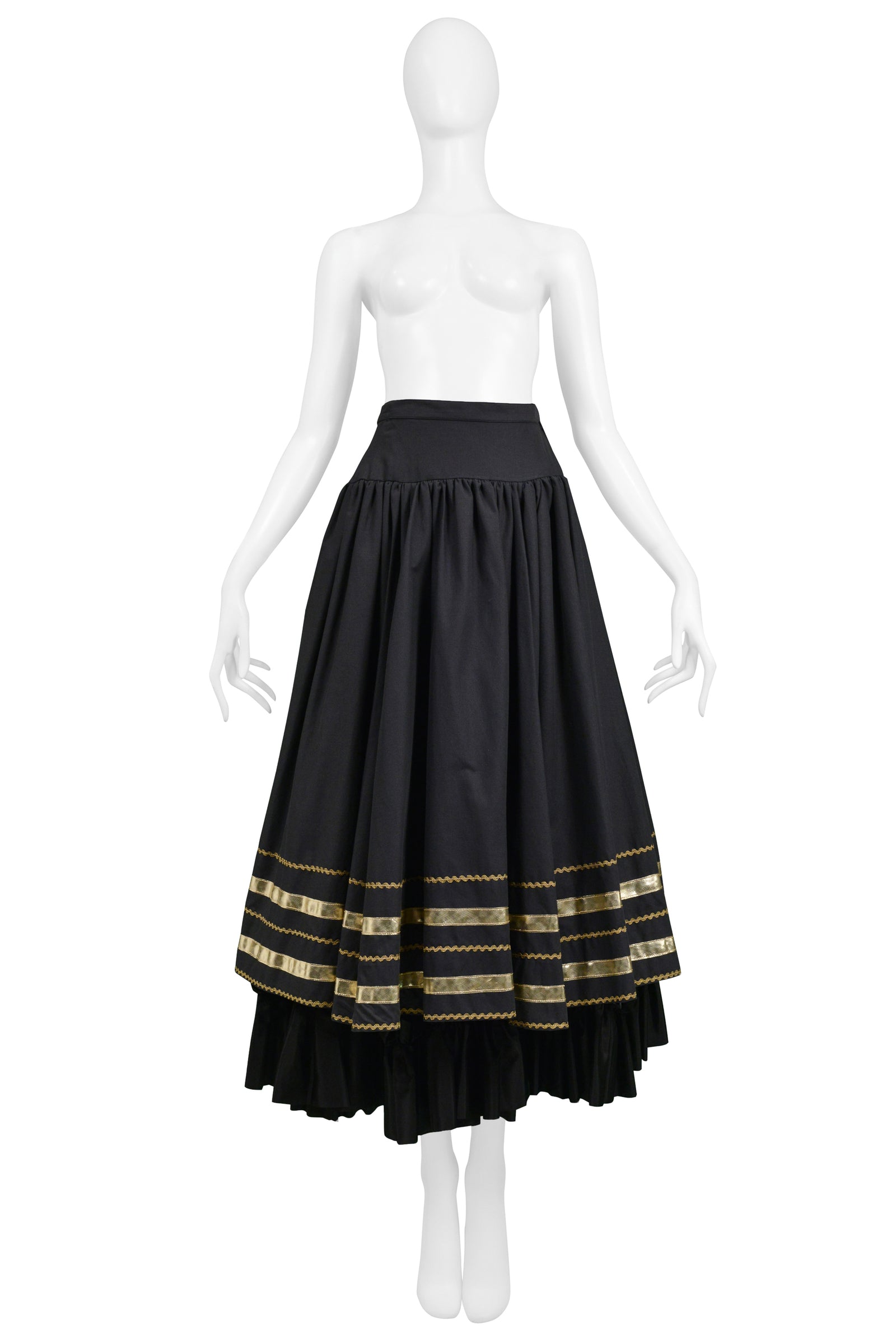 YSLBLACK_GOLDFANCYPEASANTSKIRT