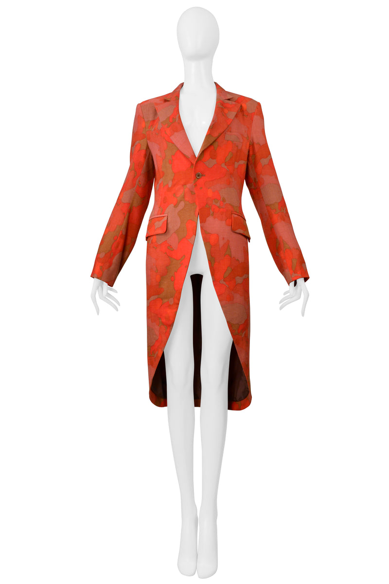 YOHJI YAMAMOTO Y'S RED CAMO BLAZER JACKET 2004-05