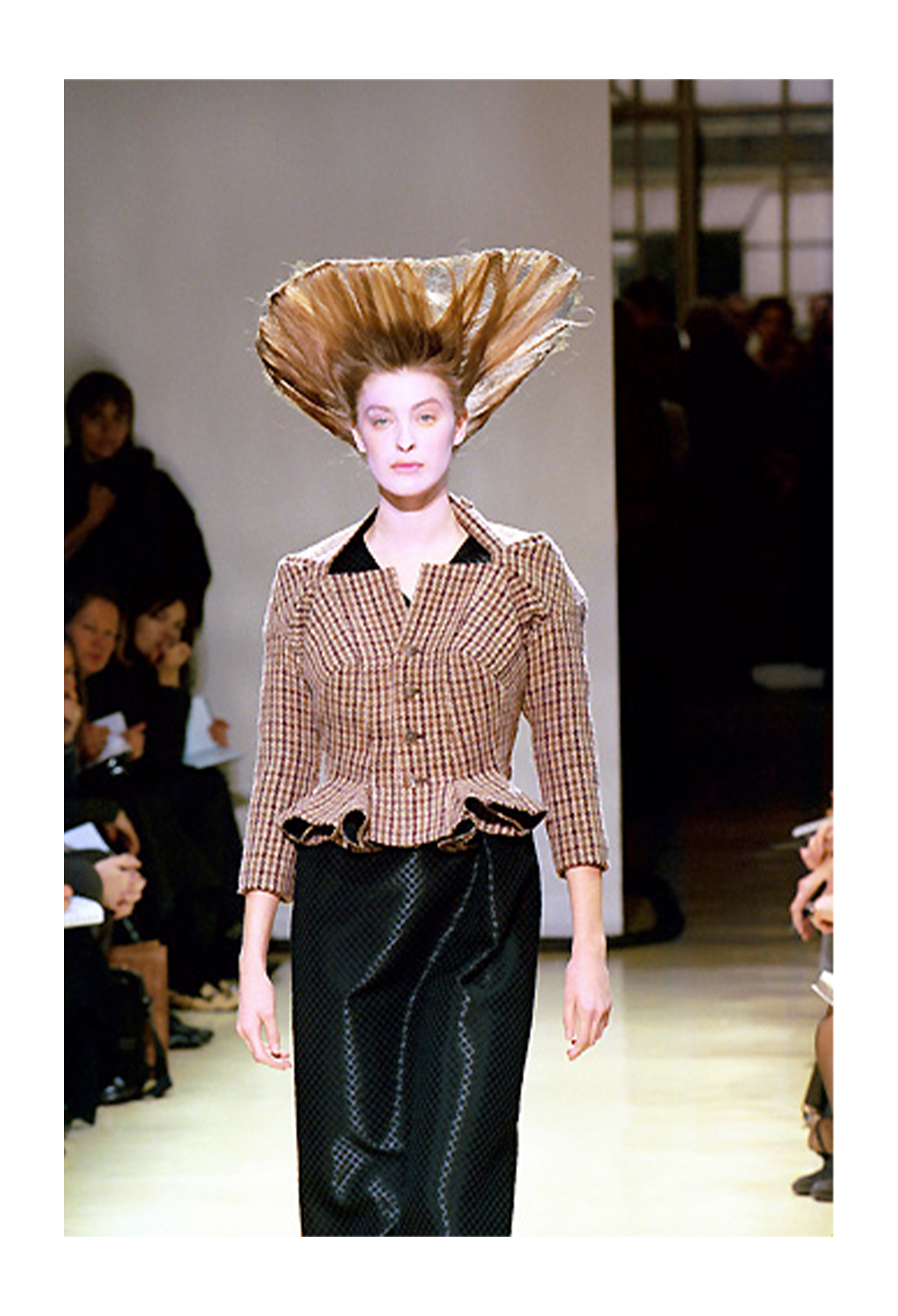 JUNYA WATANABE GREY FLORAL RUBBER NEOPRENE FANCY TRANSFORMABLE JACKET 1999-2000