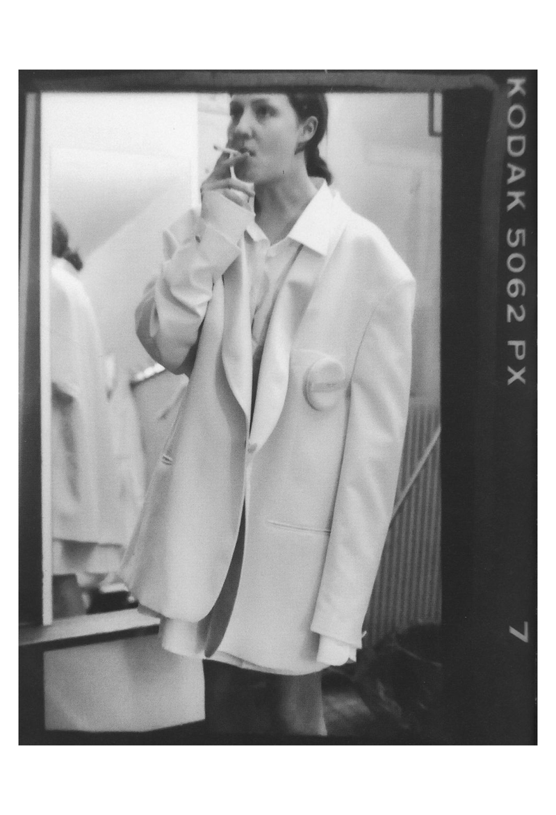 MAISON MARTIN MARGIELA POWDER PUFF BROOCH 2000