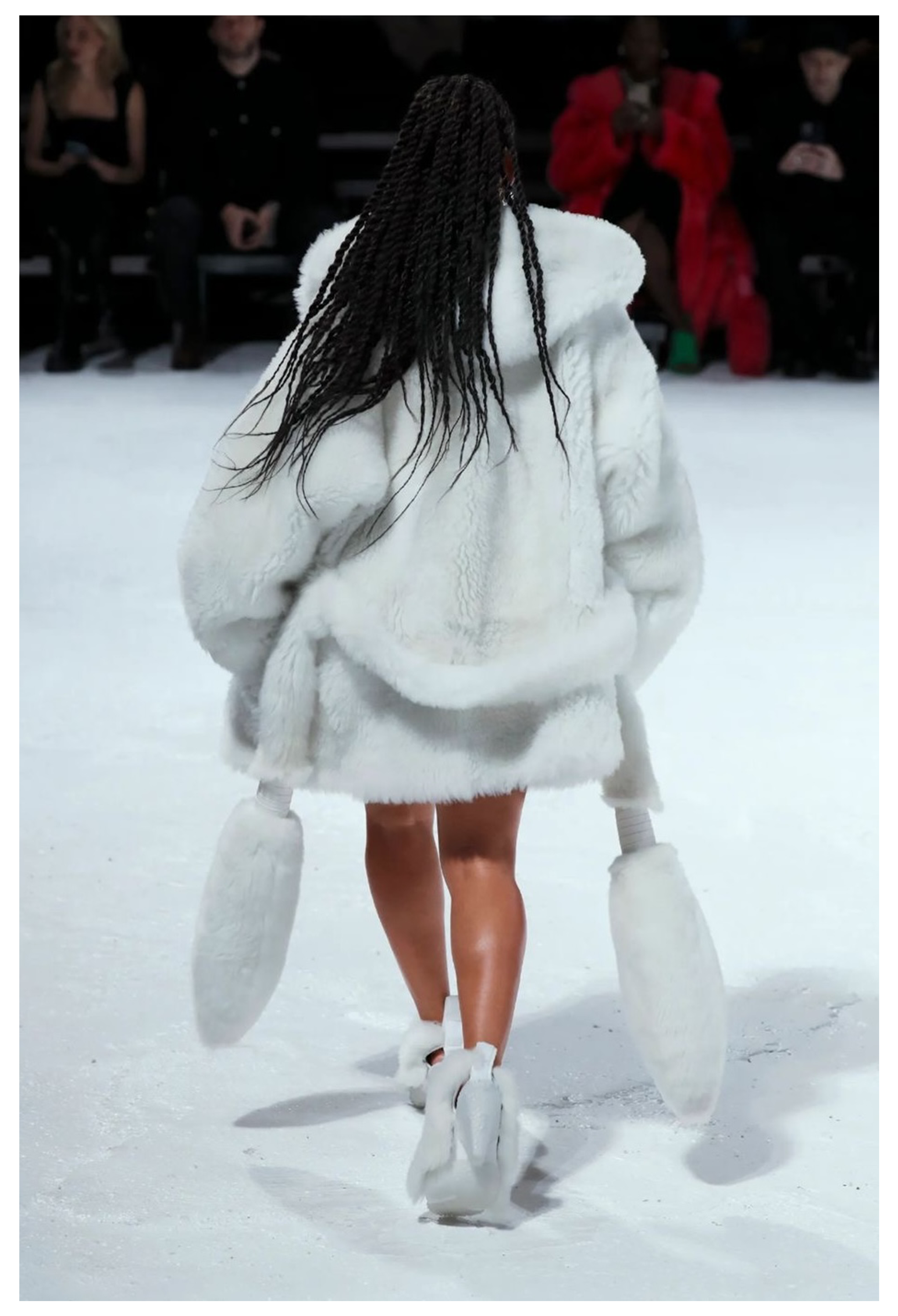 BOTTEGA VENETA BY DANIEL LEE WHITE FUR COAT 2022