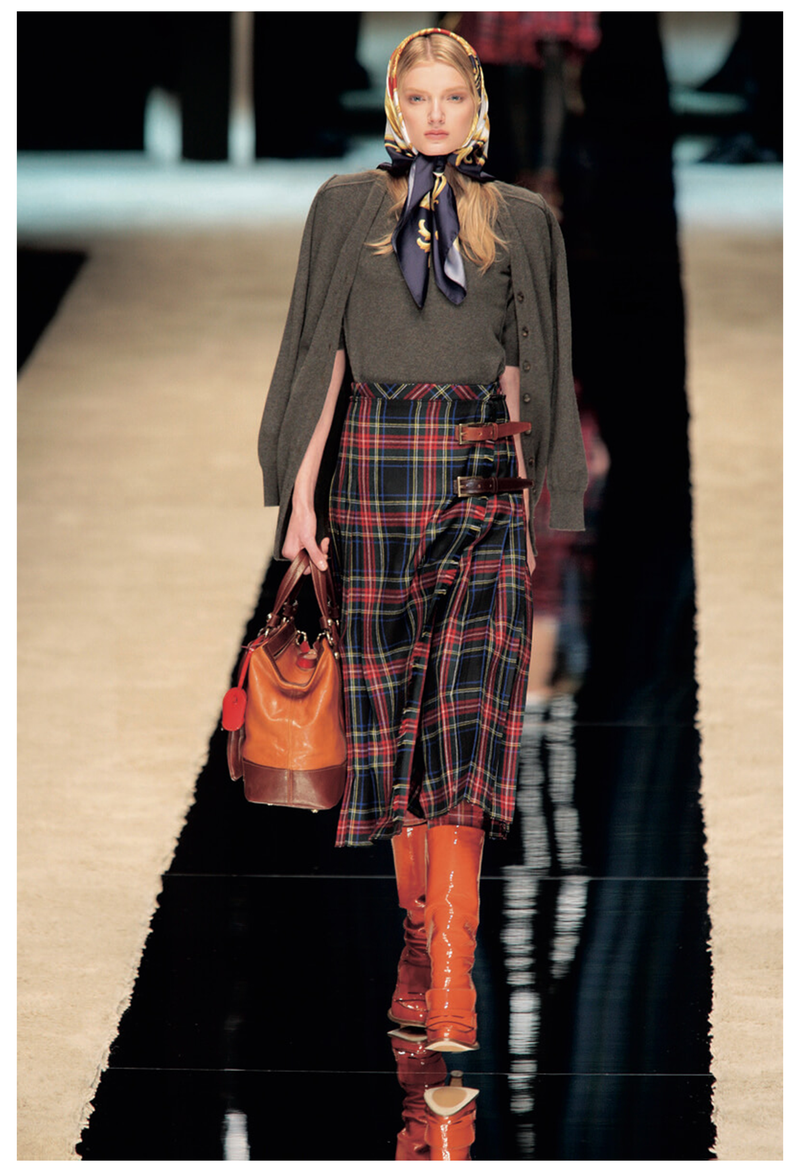 DOLCE & GABBANA D&G TARTAN PLAID JACKET & SKIRT ENSEMBLE 2008