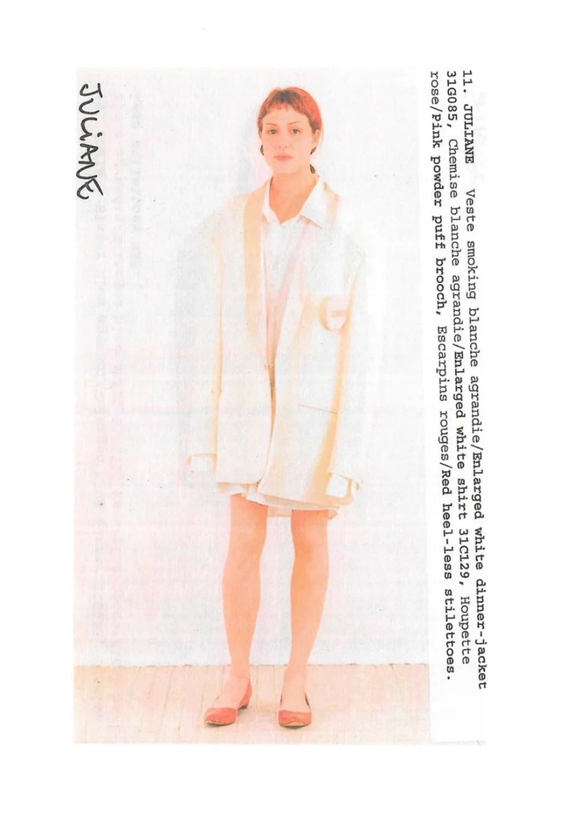 MAISON MARTIN MARGIELA POWDER PUFF BROOCH 2000