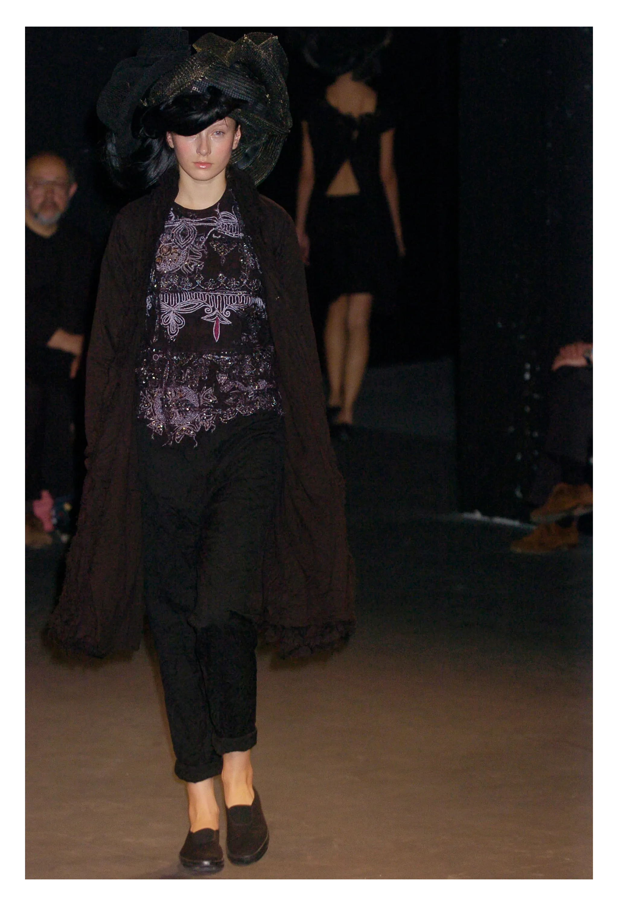 JUNYA WATANABE  BLACK 10 LAYER COTTON COAT 2005