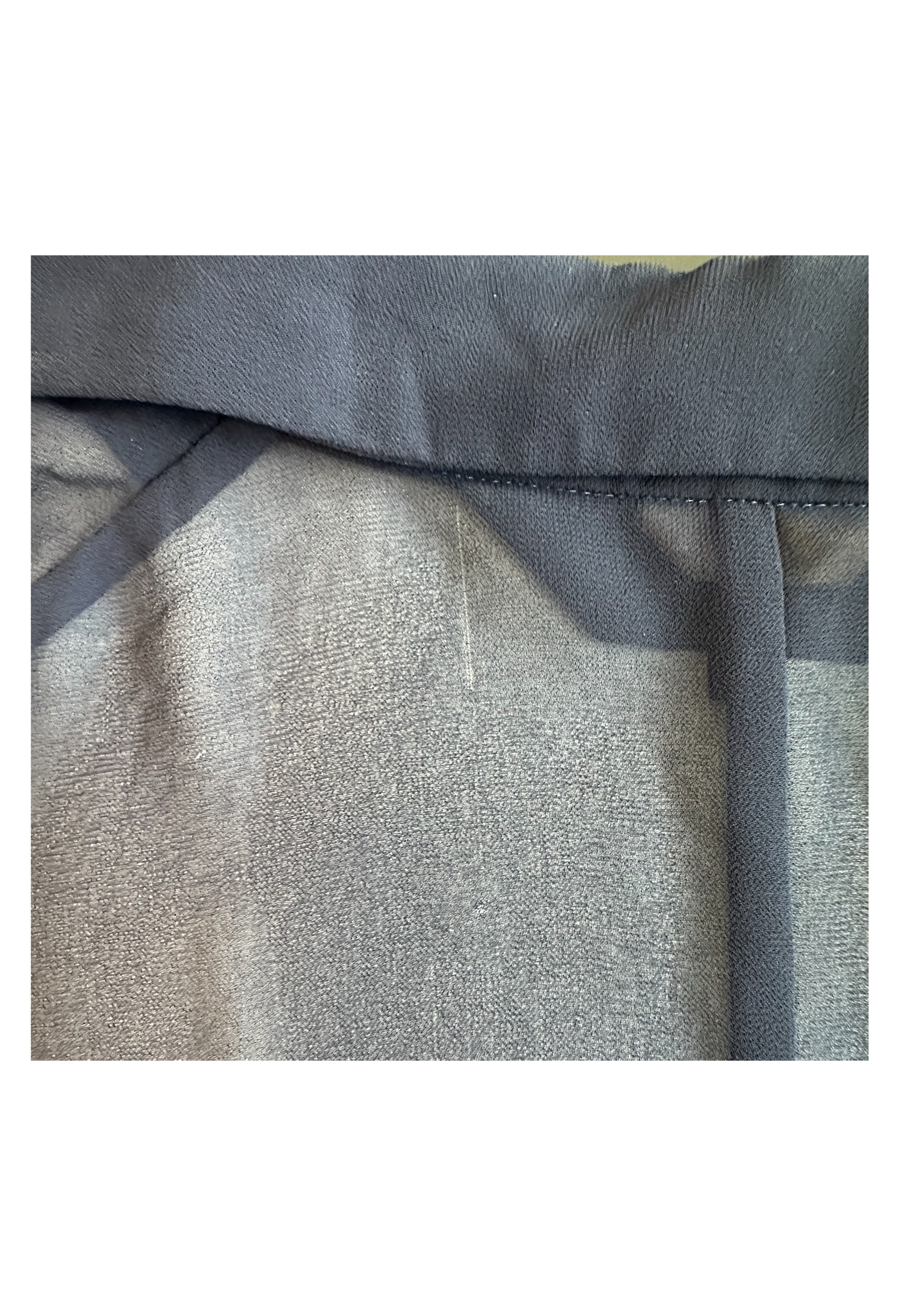 COMME DES GARCONS  NAVY BLUE SHEER TOP WITH PLEATS 2004